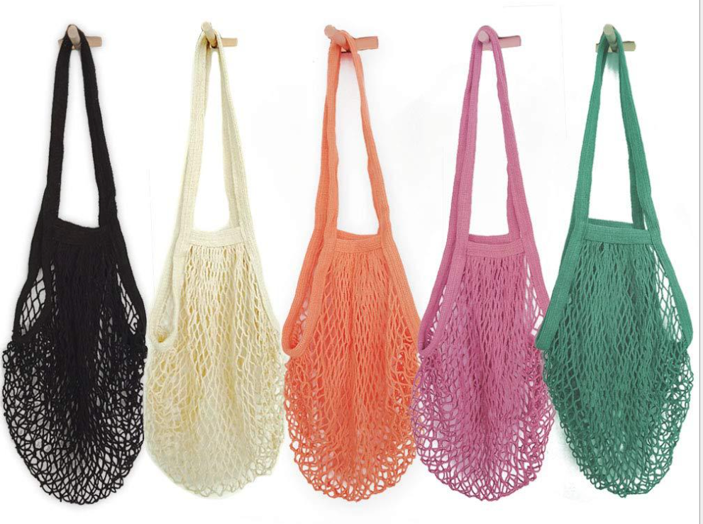 Portable Reusable Grocery Cotton Bags, custom tote bag with logo imprint 4