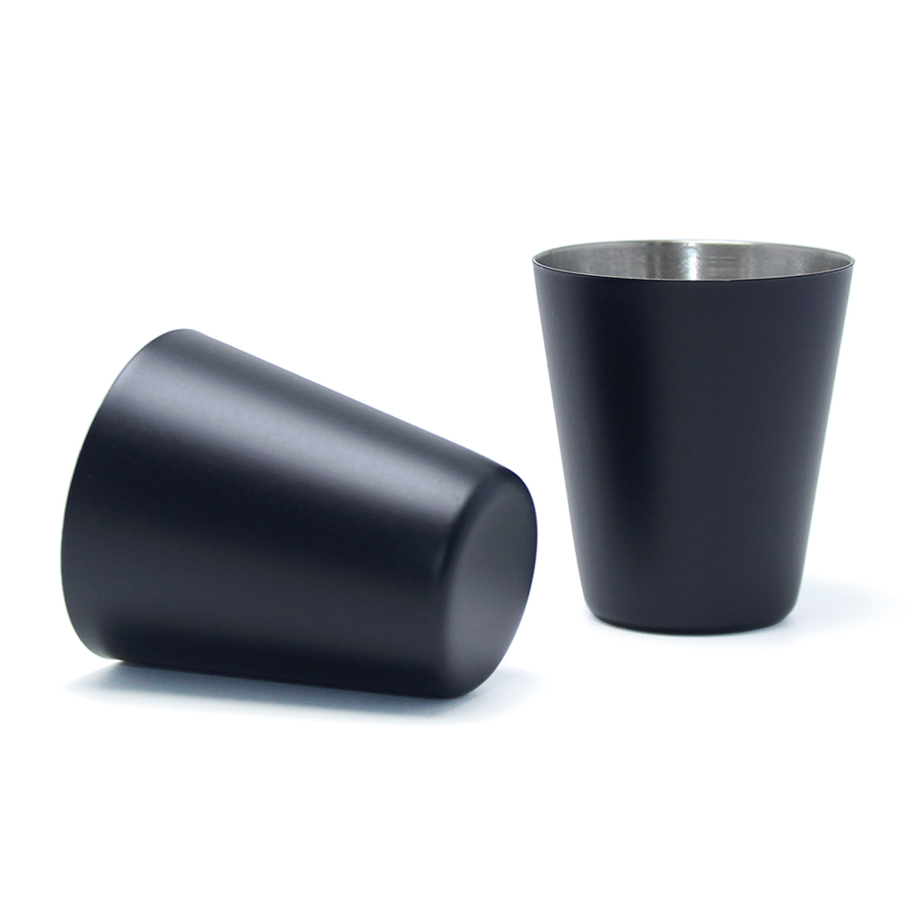 1.5oz Stainless Steel Black Shot Glass 2