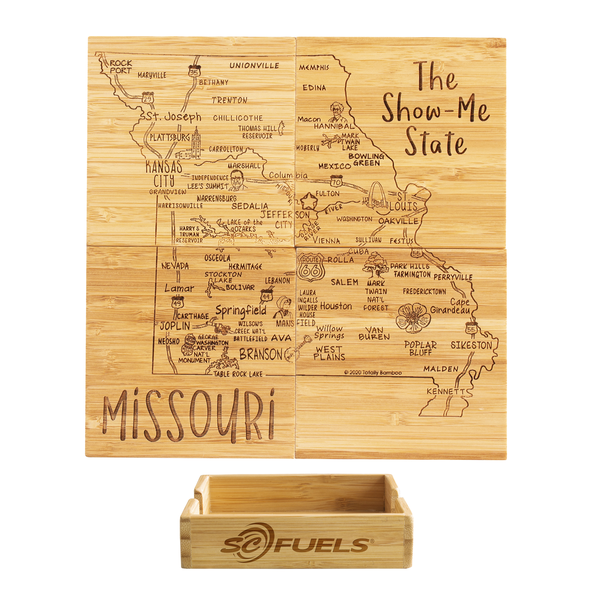 Missouri Puzzle Coaster Set