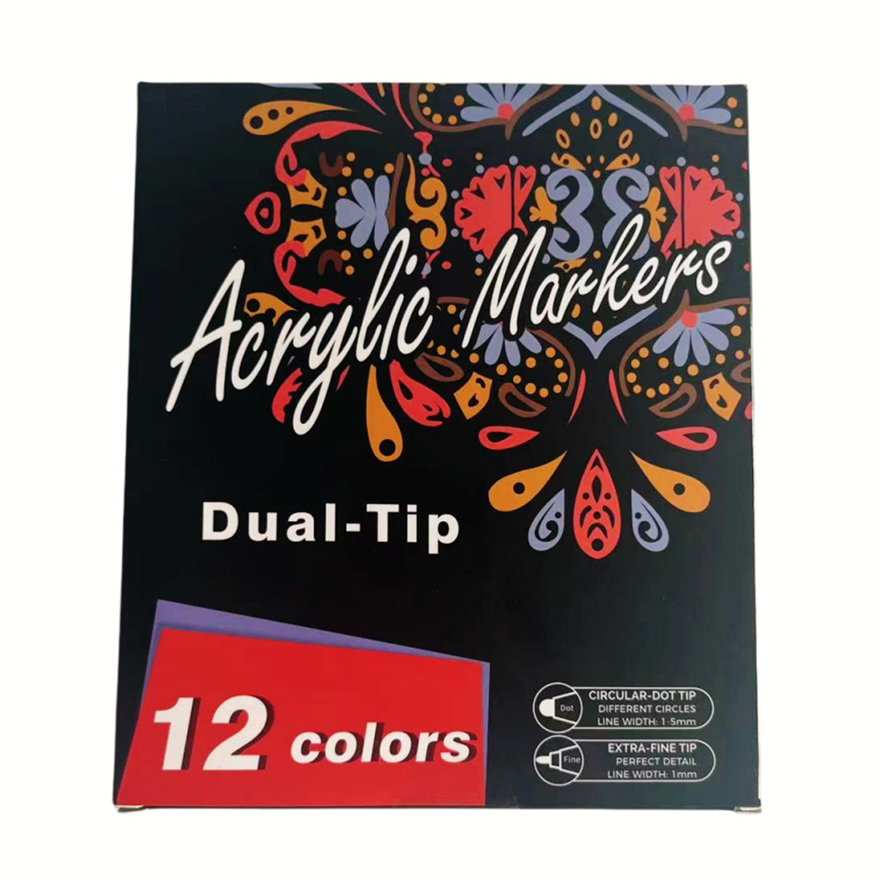 Plastic Double-Ended Water-Based Colored Pen 2