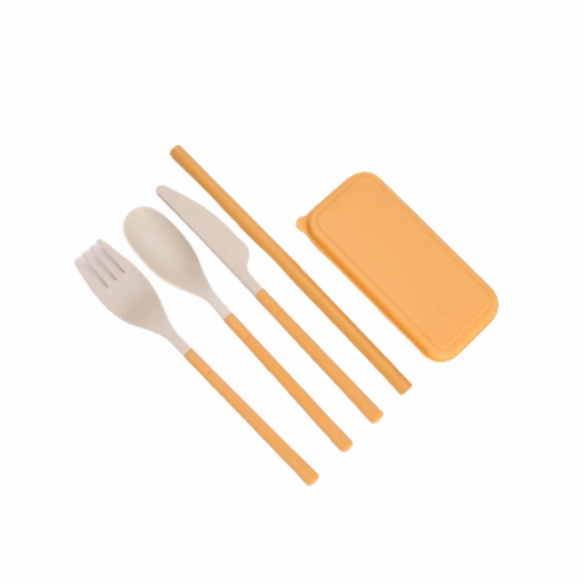 Wheat Straw Portable Cutlery Set 2