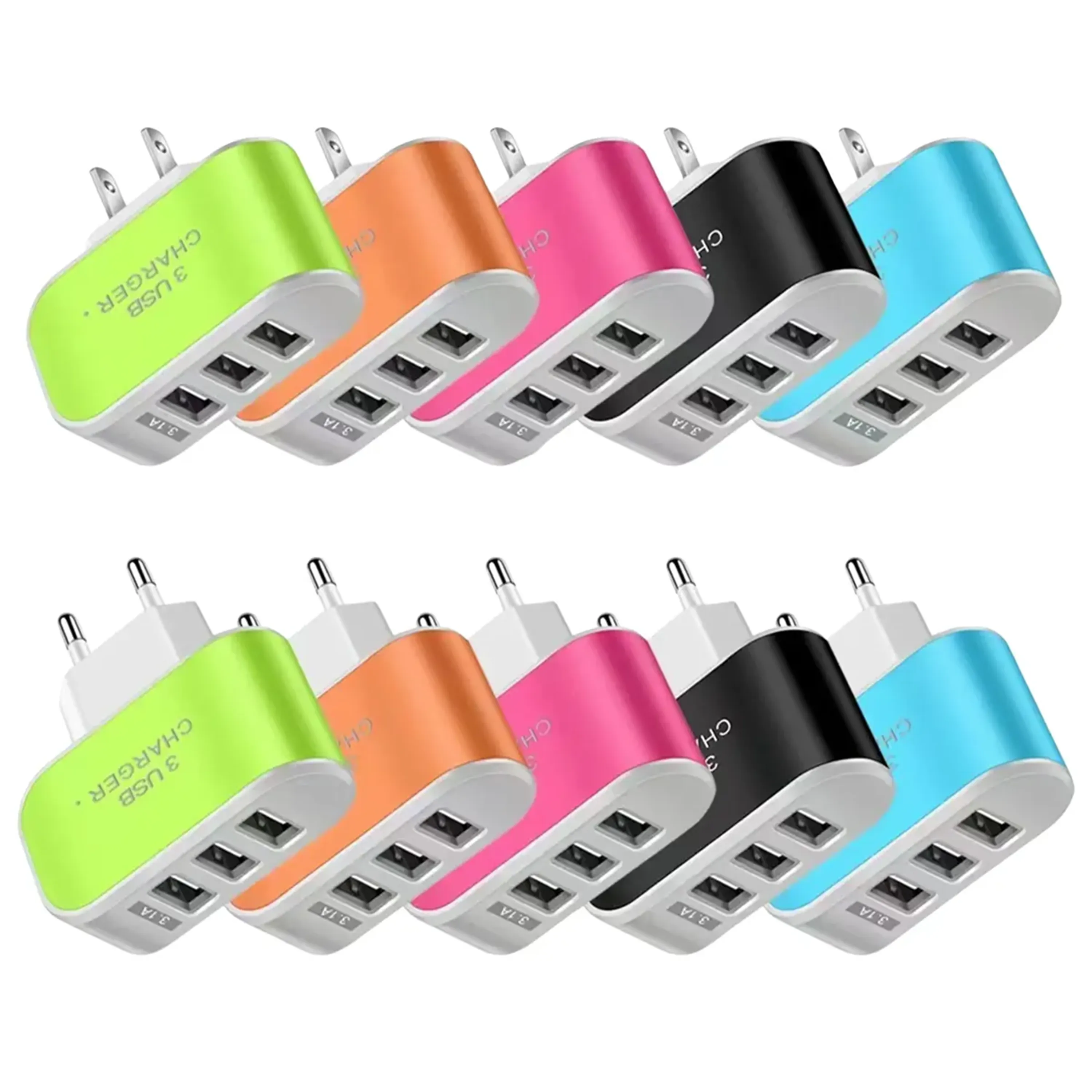 3 Ports Usb Ac Adapter Charger 4