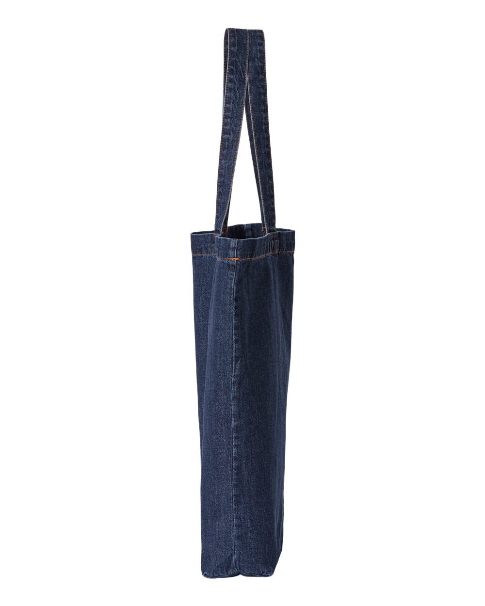 Cotton Denim Gusseted Tote Bag - 7761A, custom tote bag with logo imprint 3
