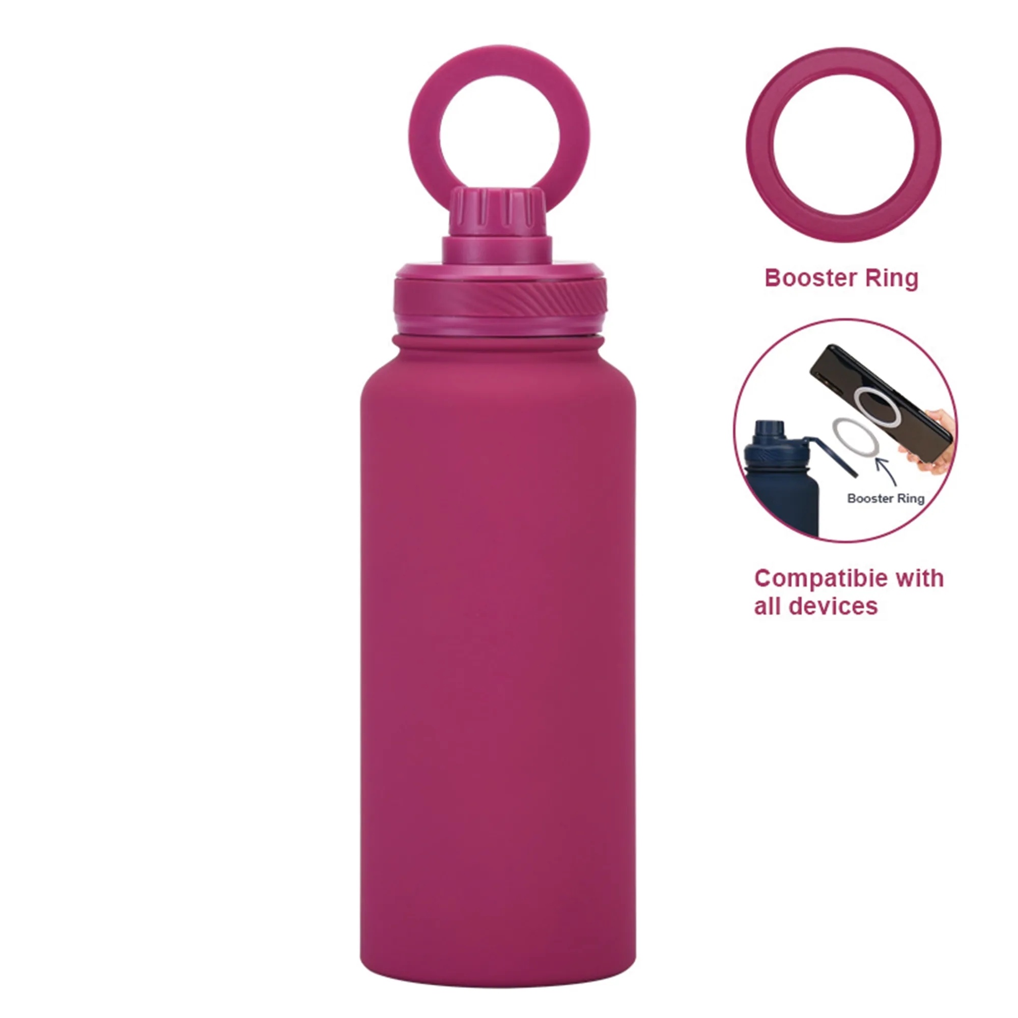 Stainless Steel Magnetic Phone Mount Water Bottle 11