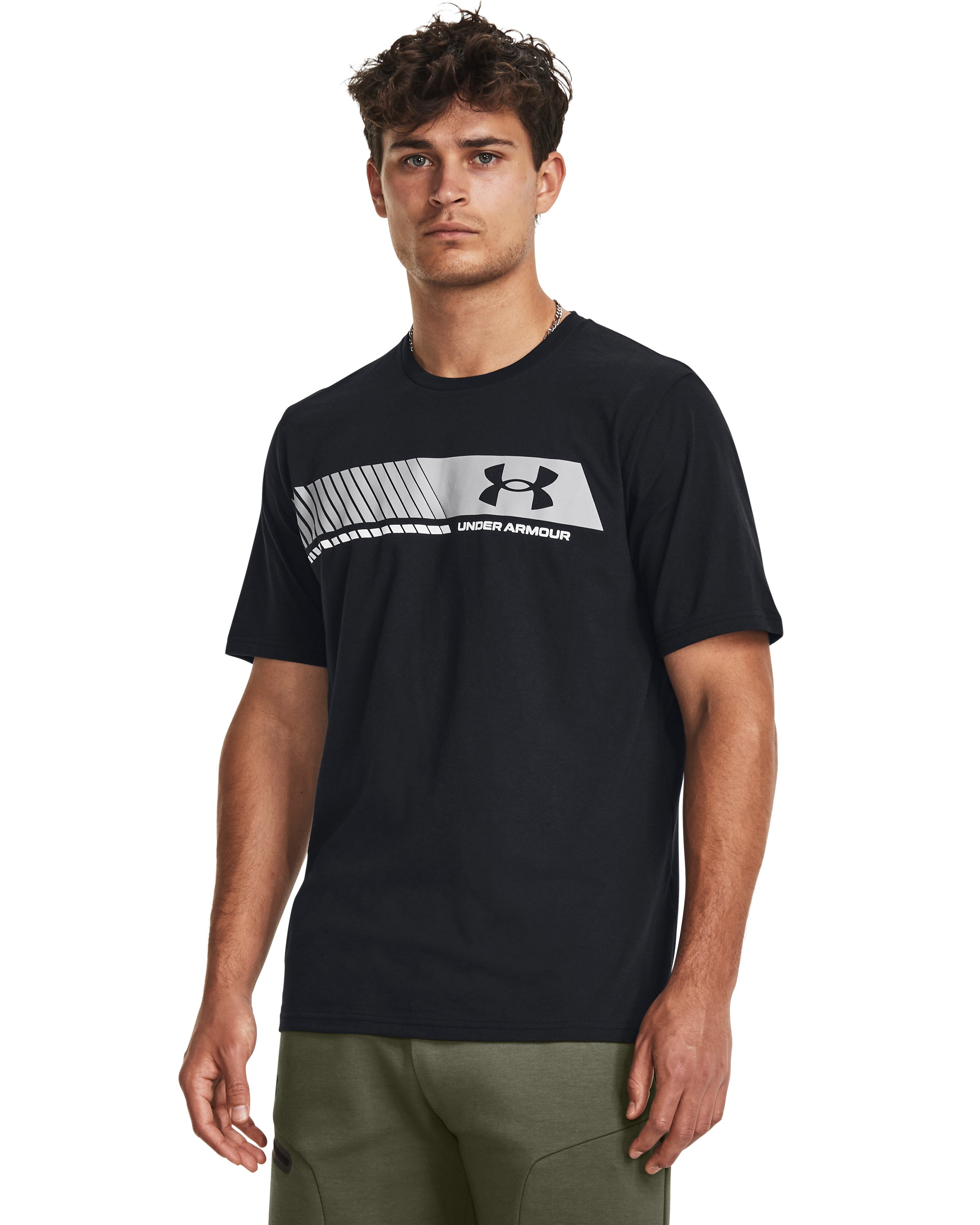 UA Left Chest Stripe Men's Short Sleeve 6