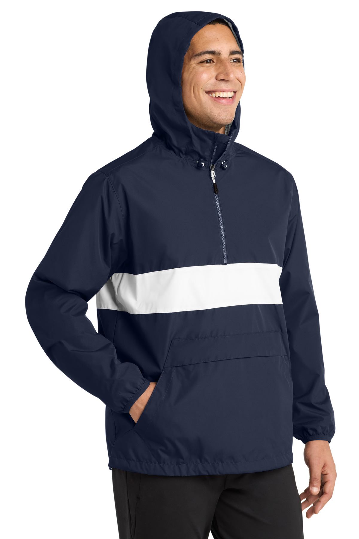 Sport-Tek Zipped Pocket Anorak. JST65 34