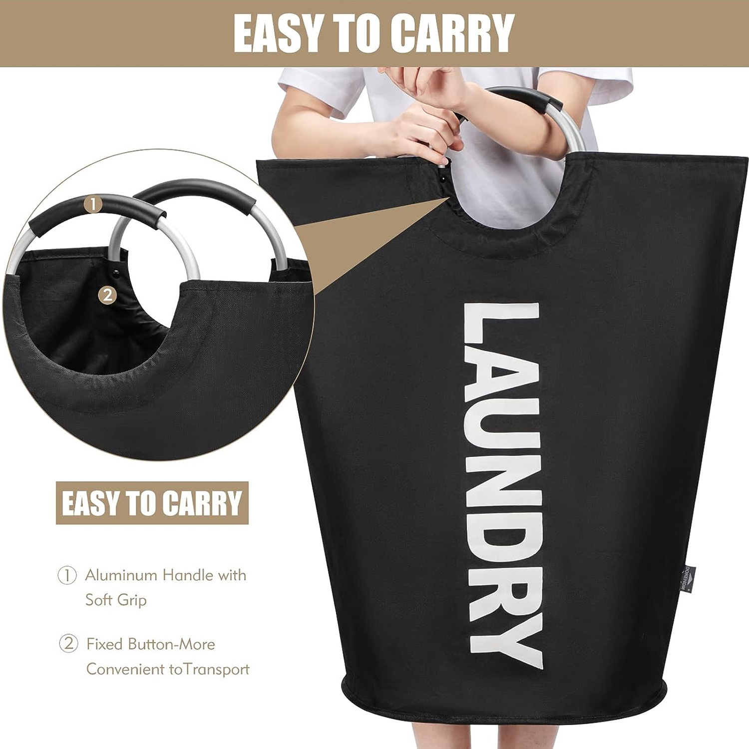 Extra Large Collapsible Laundry Basket 5