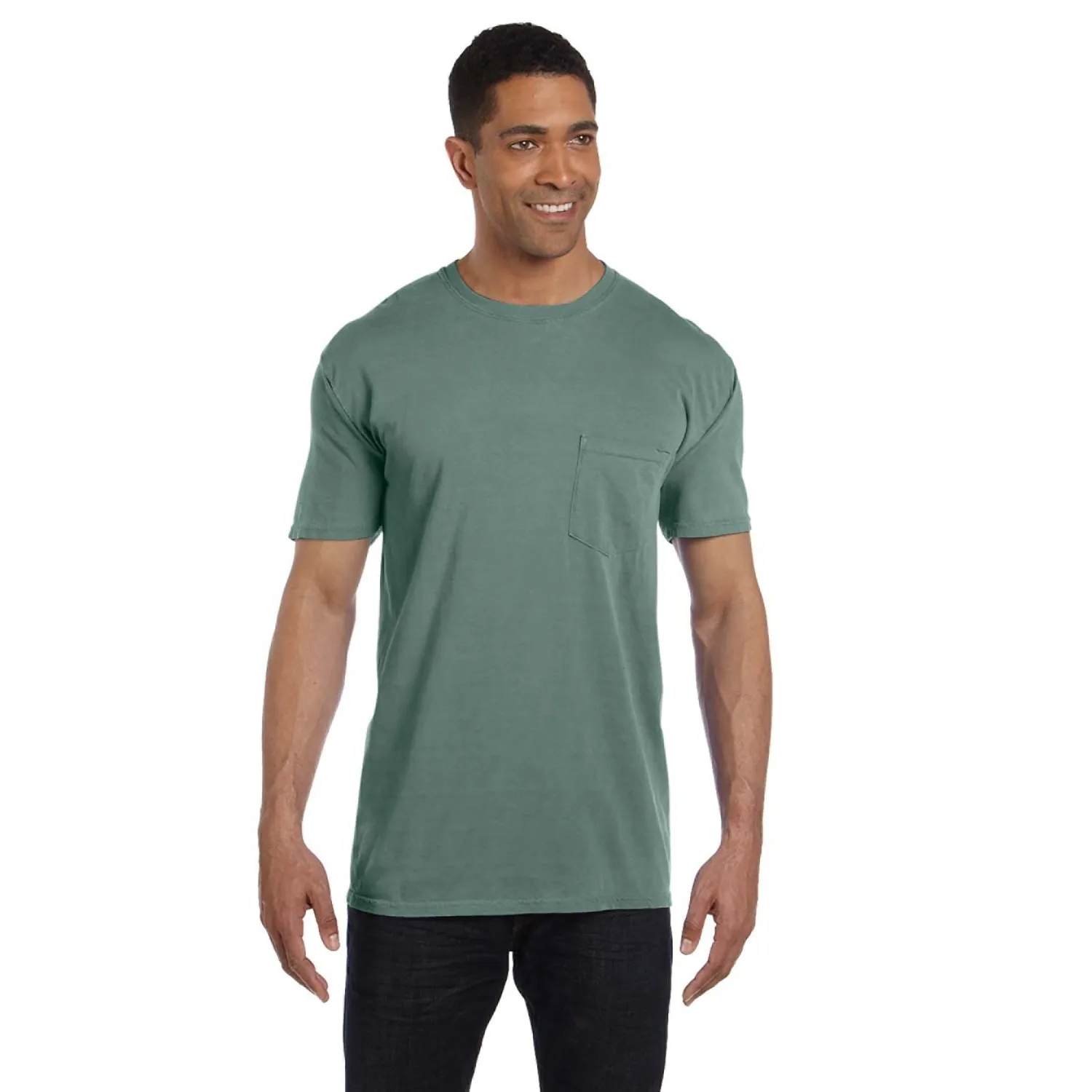 COMFORT COLORS ADULT HEAVYWEIGHT 6.1 OZ. POCKET T-SHIRT 65