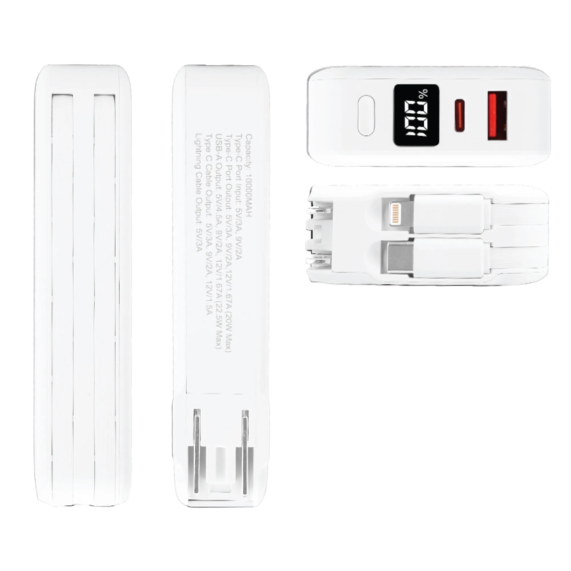 ChargerMerge 10,000 Corded Powerbank 6