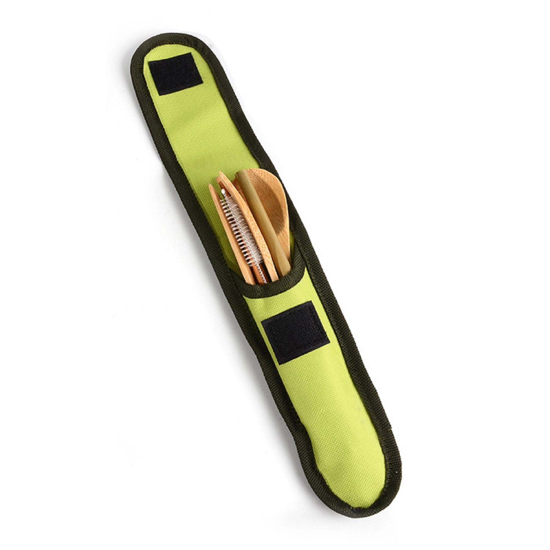 Bamboo Travel Utensil Set With Carrying Case 12