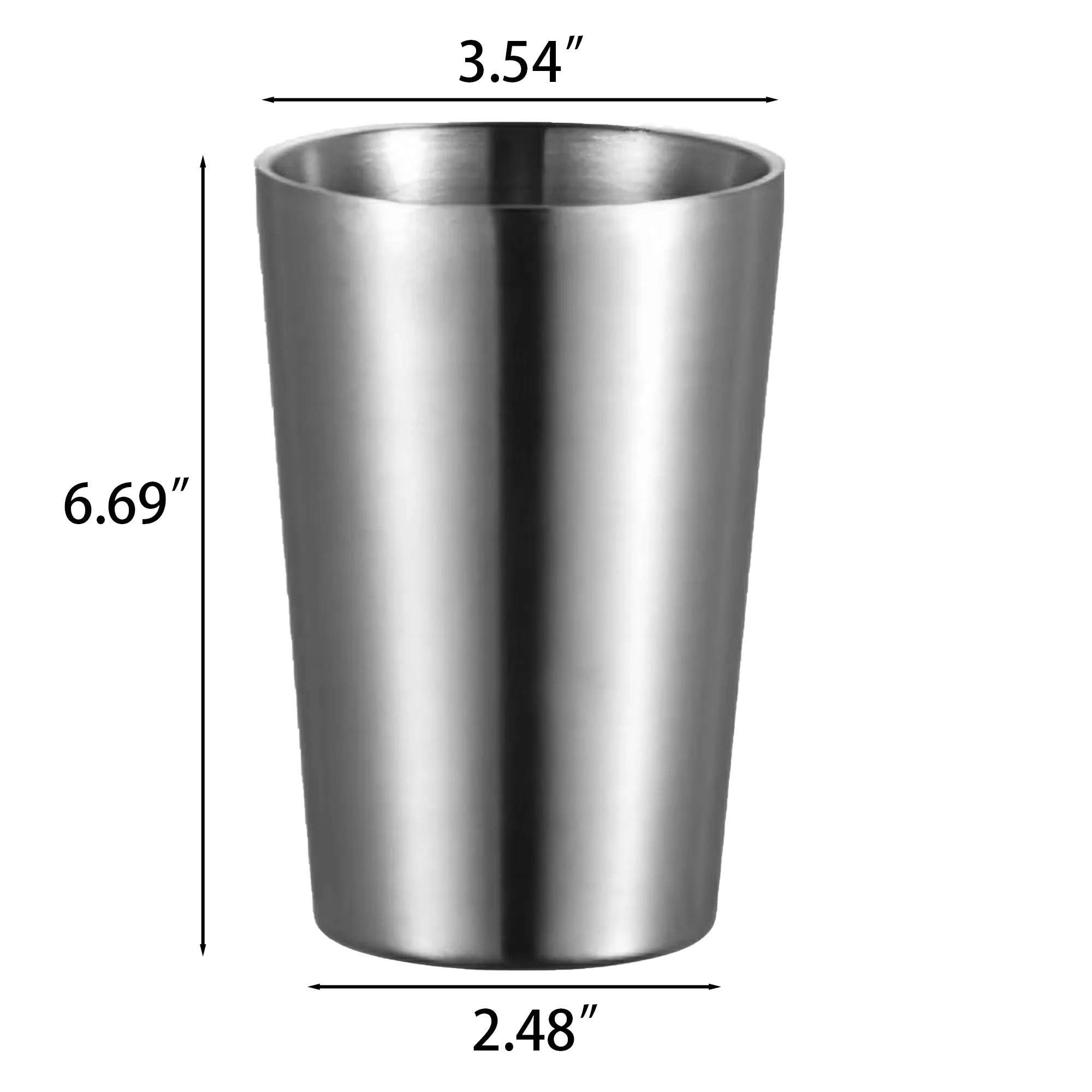 21oz Stainless Steel Pint Cup 2