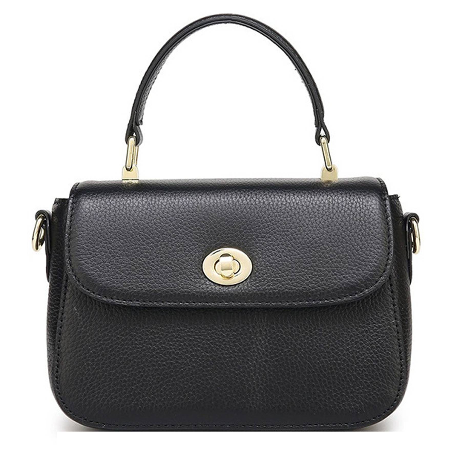 Women's Genuine Leather Top Handle Crossbody Purse 2