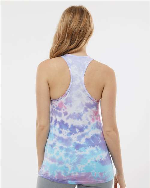 Women's Tie-Dyed Racerback Tank Top - 3400 40