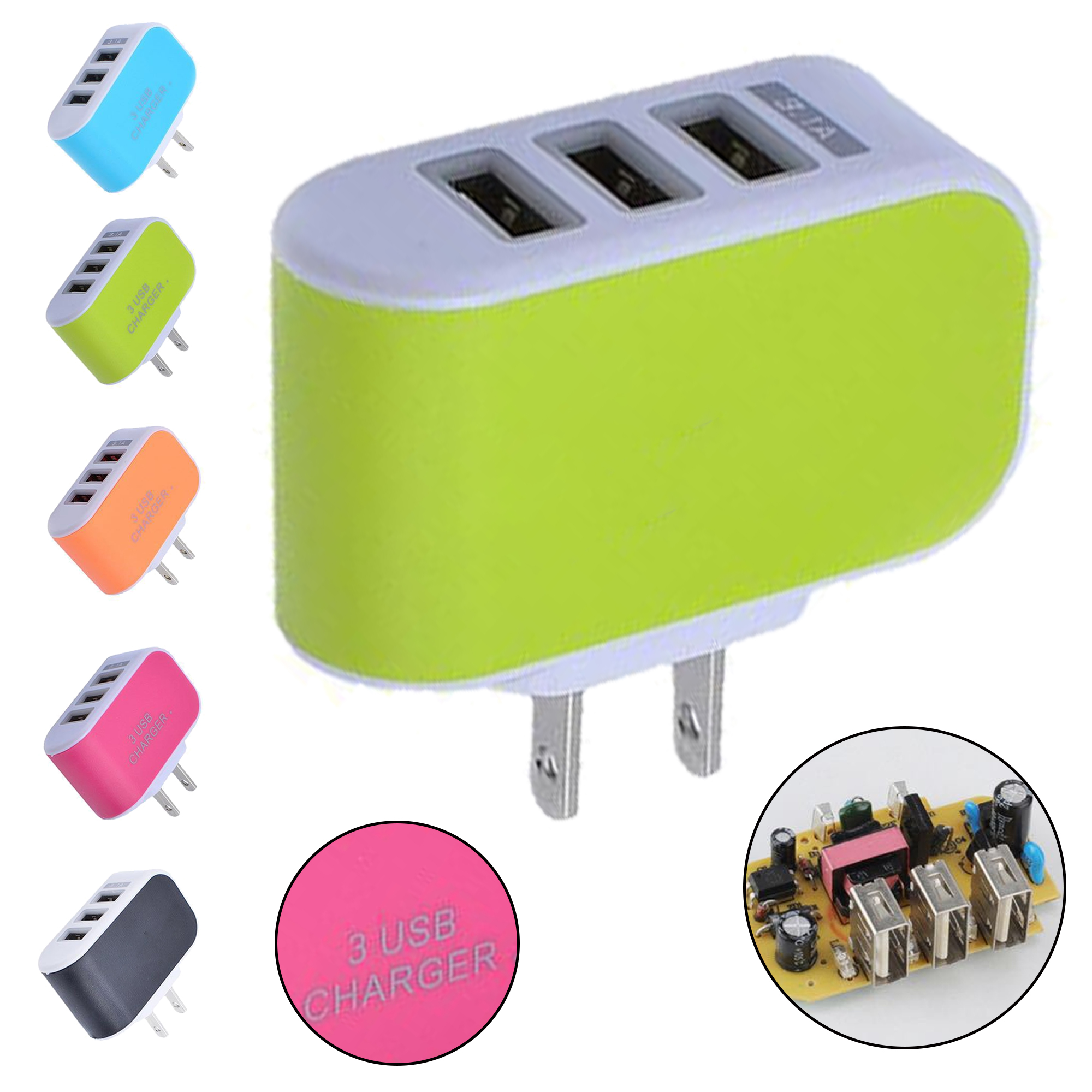 3 Port USB Charger 2