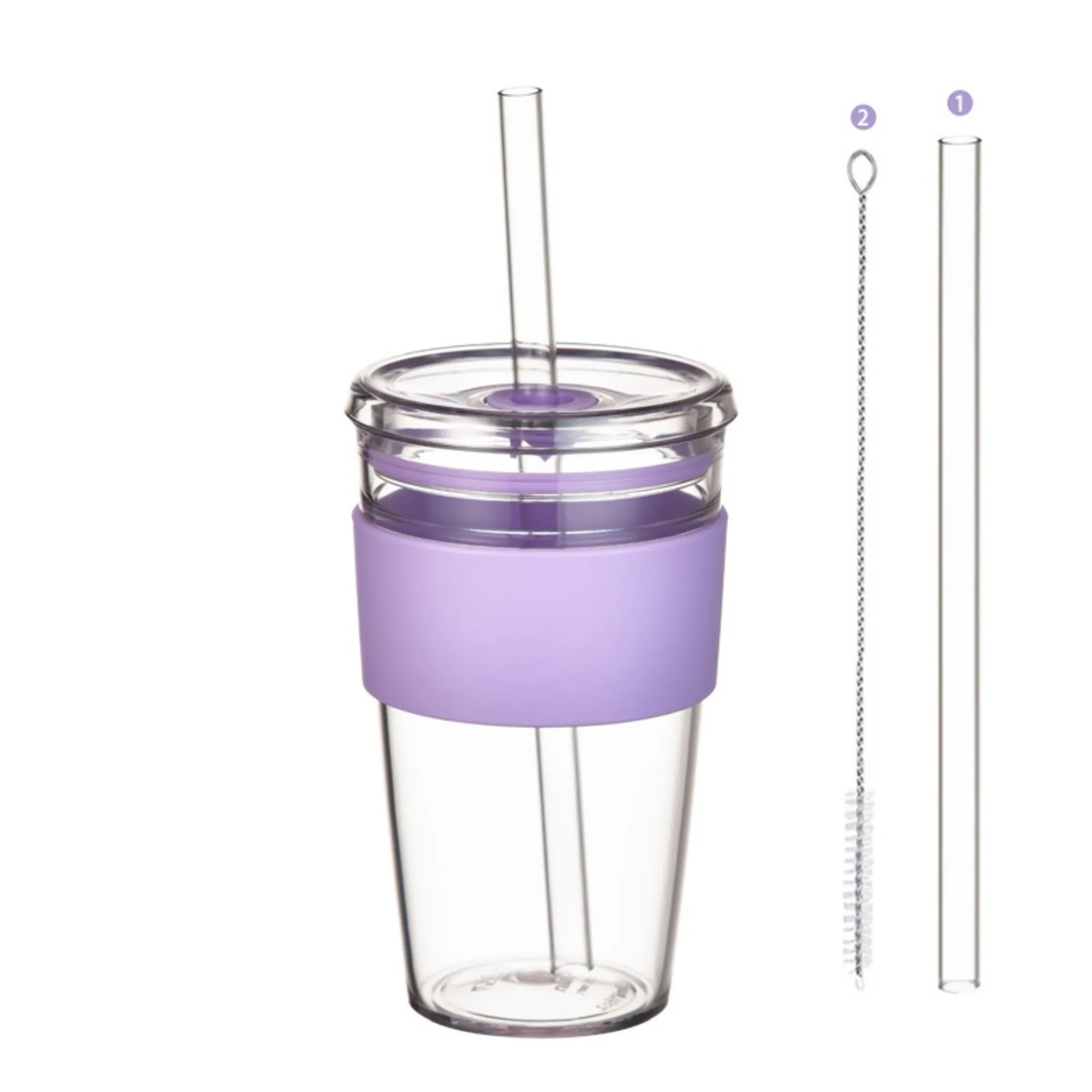 Tritan Sleeve Straw Water Cup 6