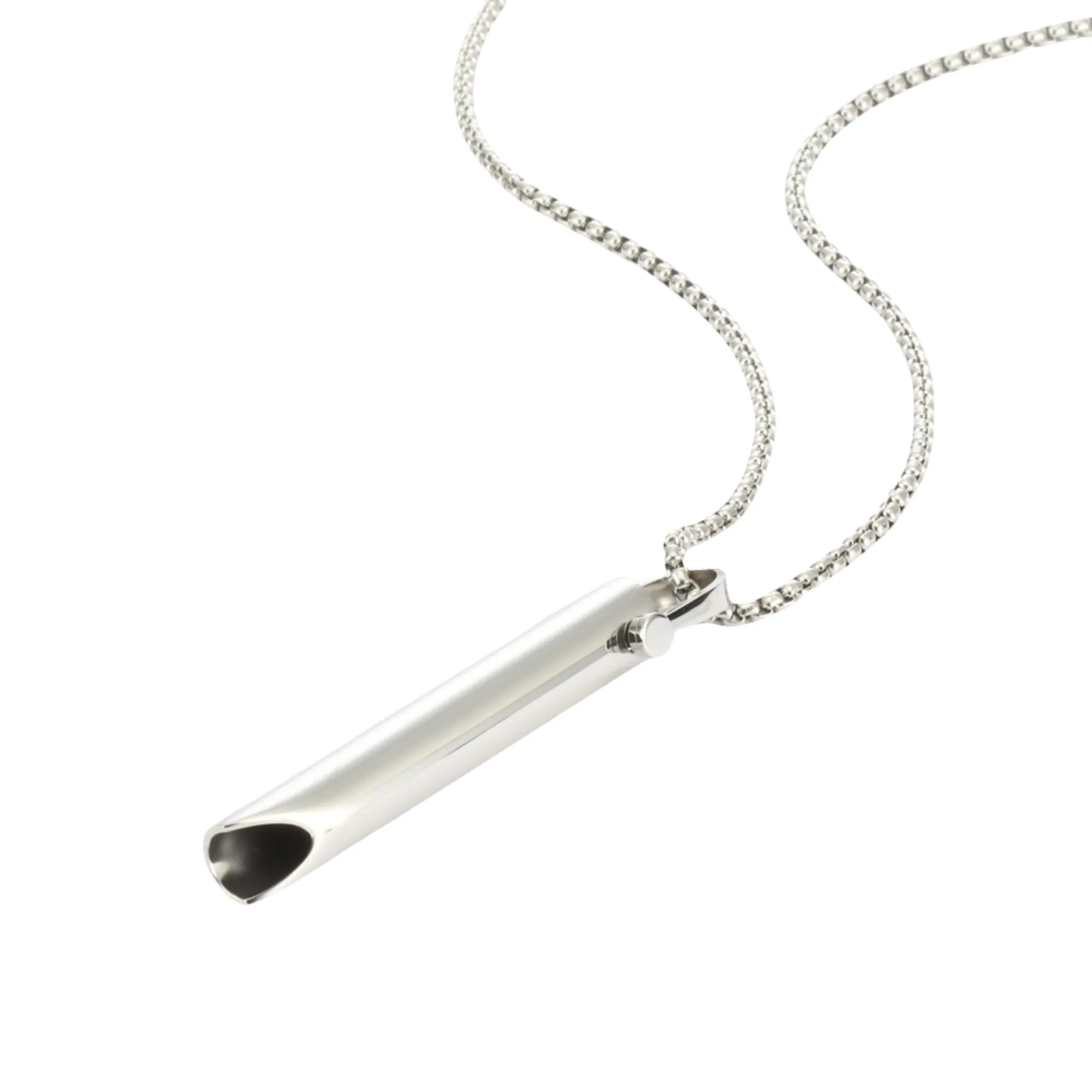 180ml Titanium Steel Whistle Necklace 4