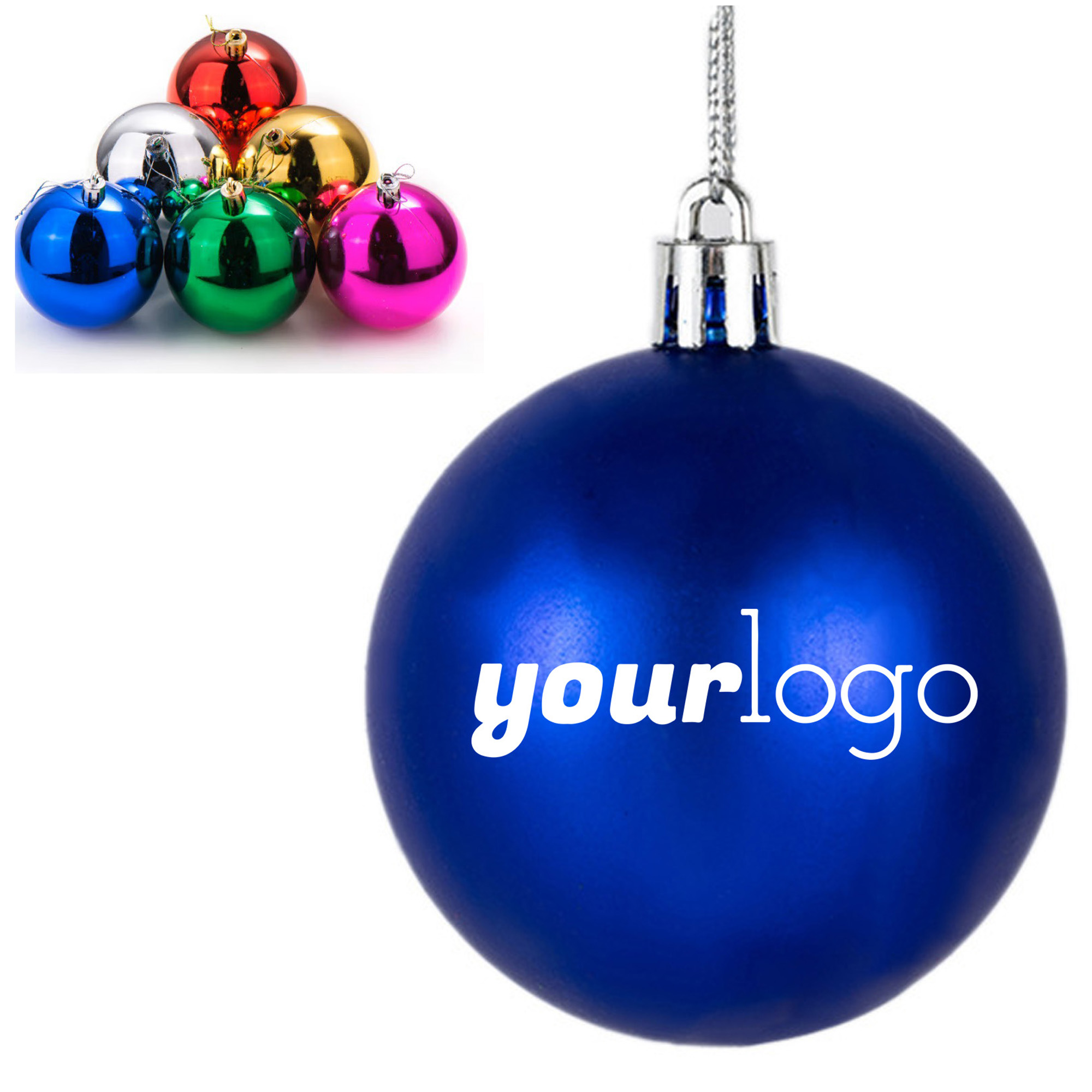 Festive Shatterproof Christmas Ornament Ball 3.25" 10