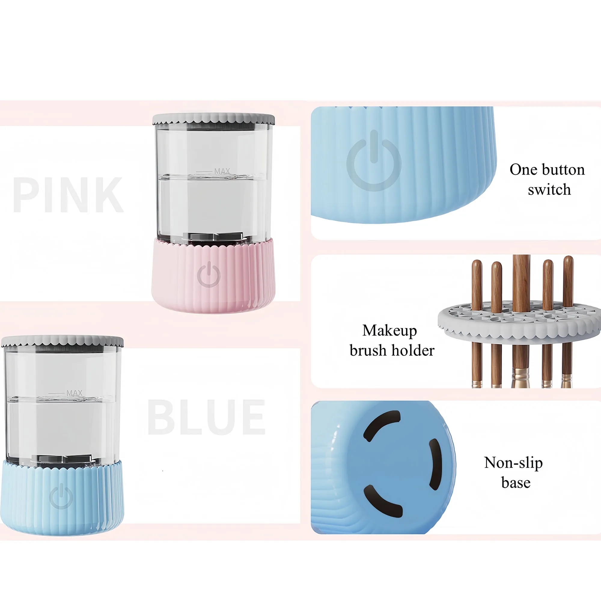 Portable Ultrasonic Makeup Brush Cleaner And Dryer 9