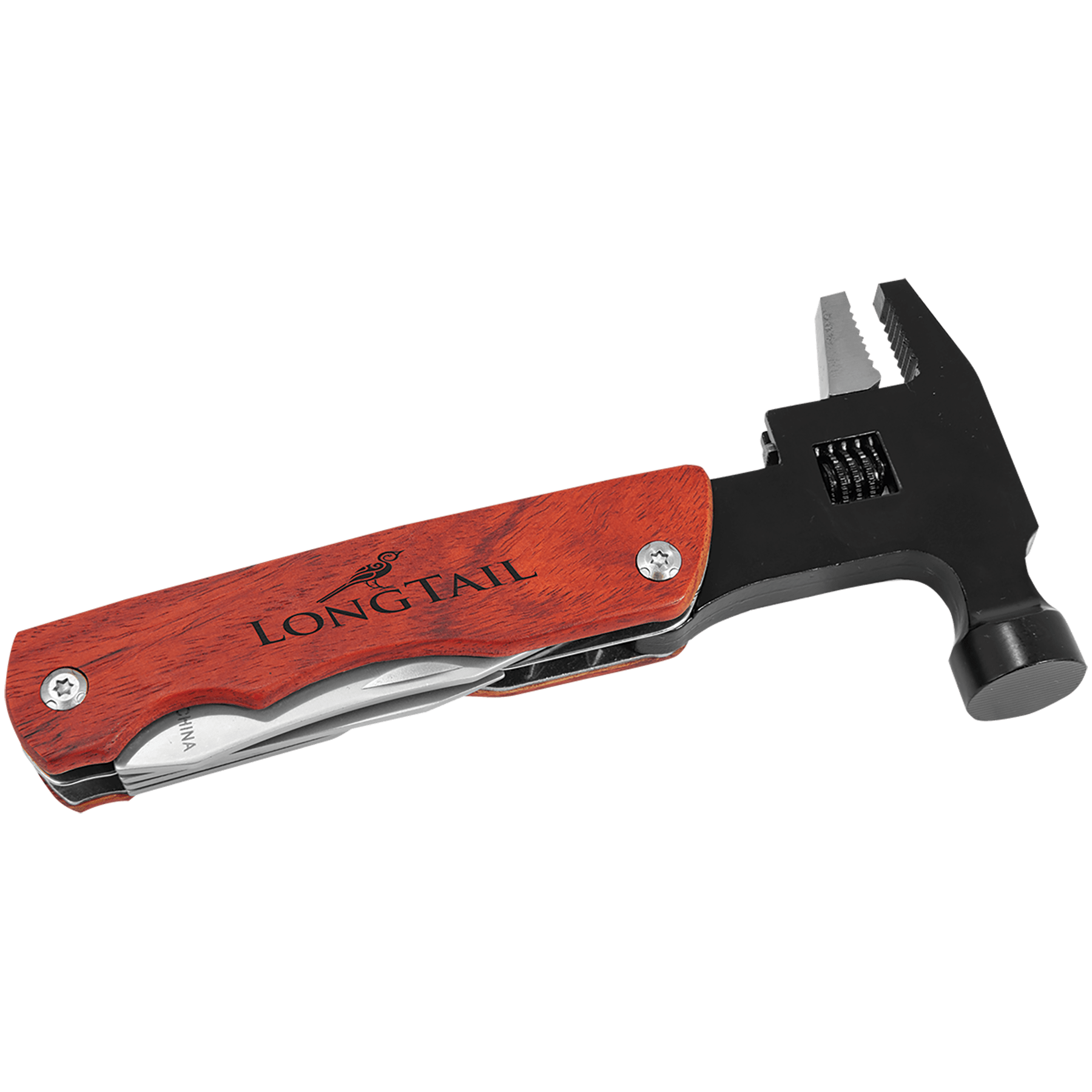 6 3/4" Hammer Multi-Tool With Wood Handle/Pouch
