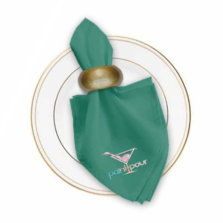 17 in. x 17 in. PolyPoplin™ Napkin (Embroidery Logo/Text) 49