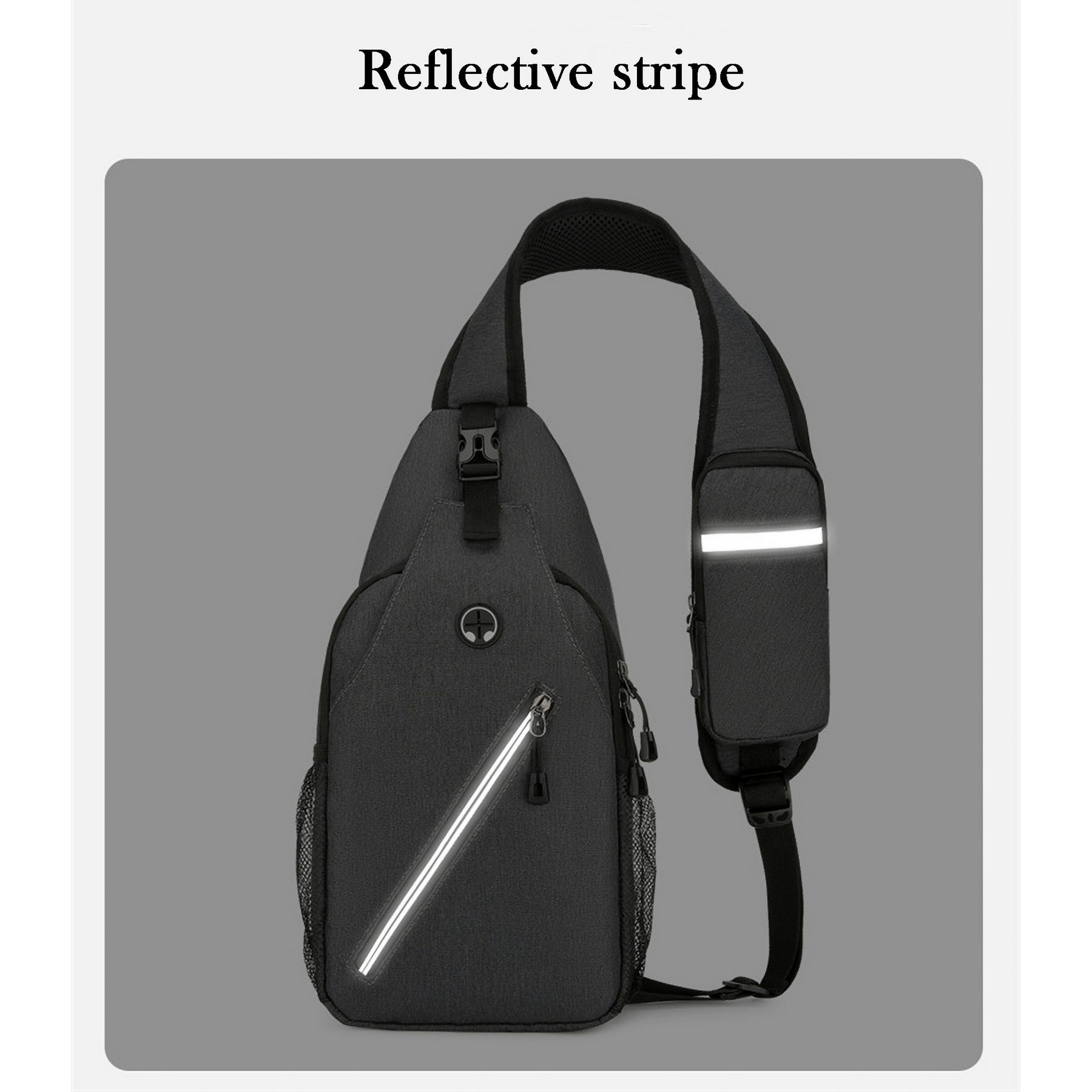 Crossbody Sling Backpack, Travel Hiking Chest Bag Daypack 5