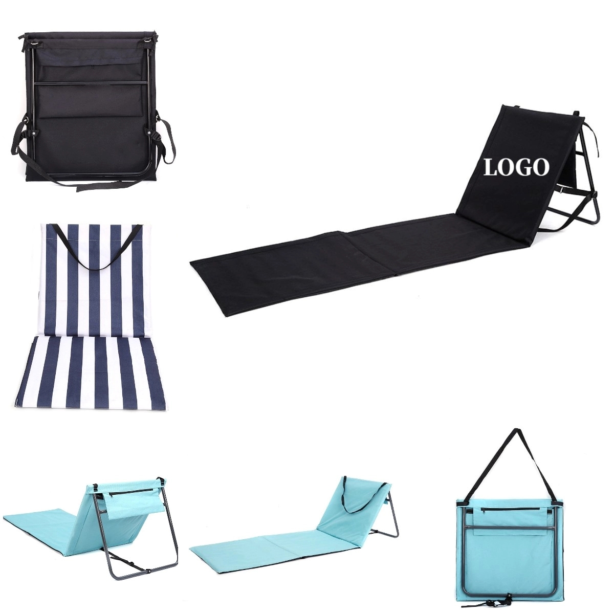 Foldable Oxford Lounging Beach Chair 13