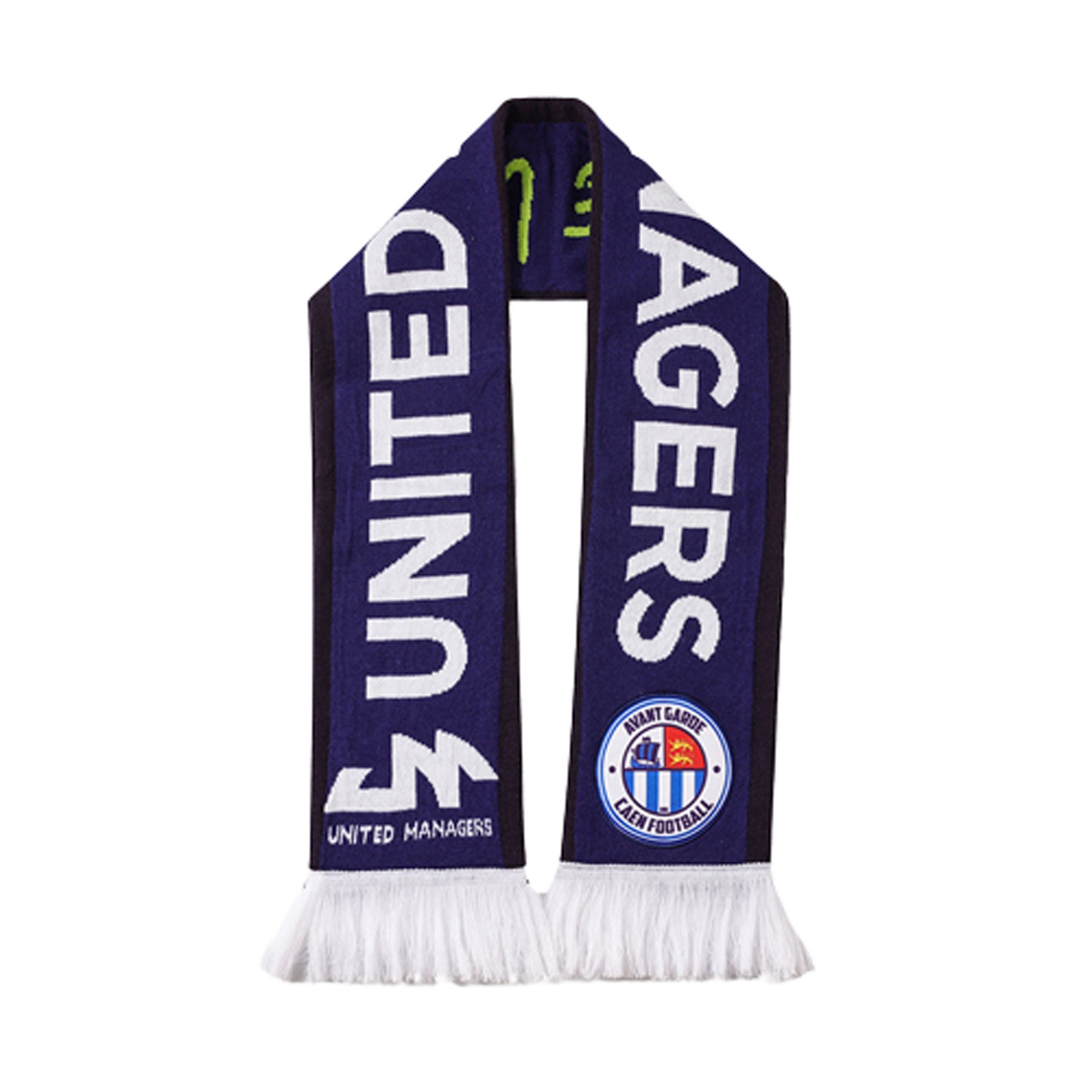 Full Color Print Knitted Fan Scarf 2