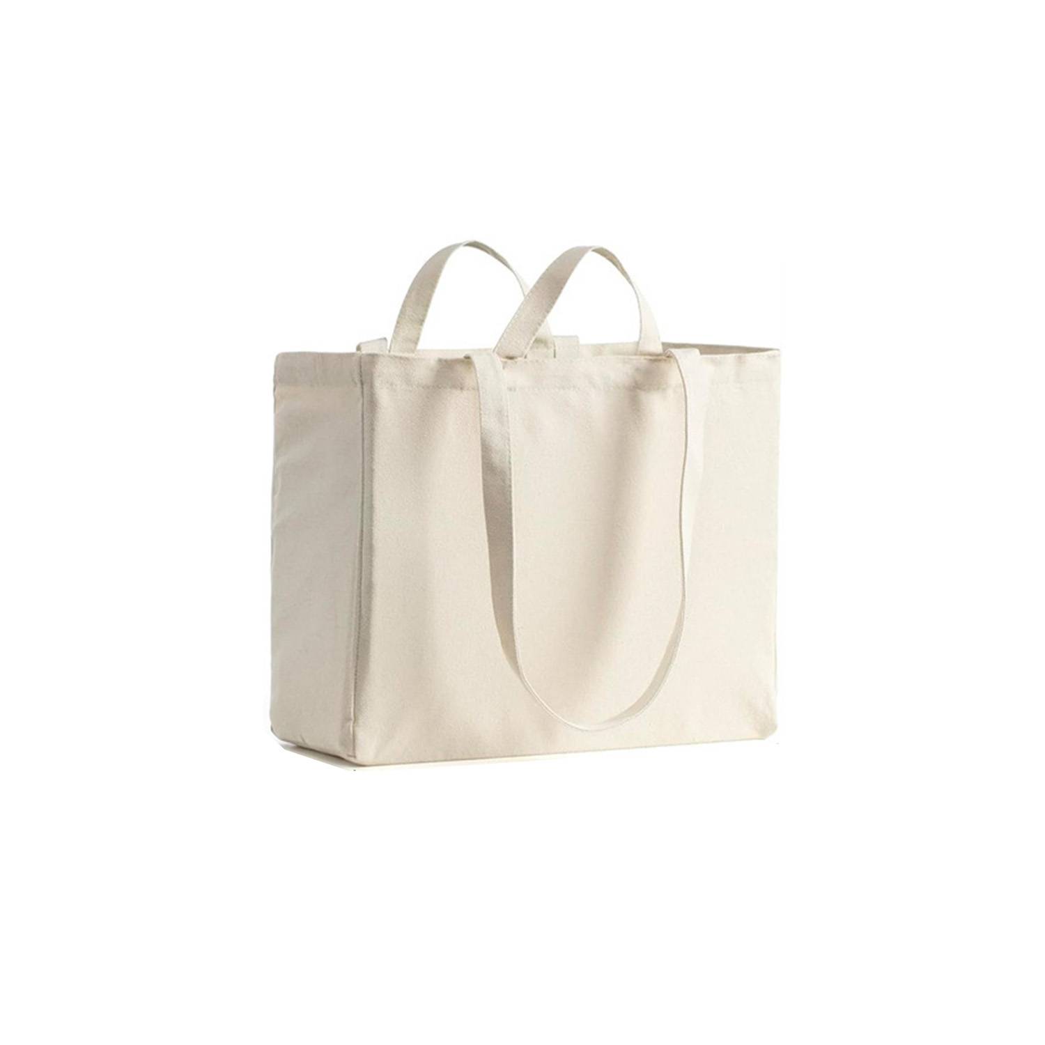 Foldable Washable Heavy-Duty Canvas Tote Bag w/ Handle, custom tote bag with logo imprint 3