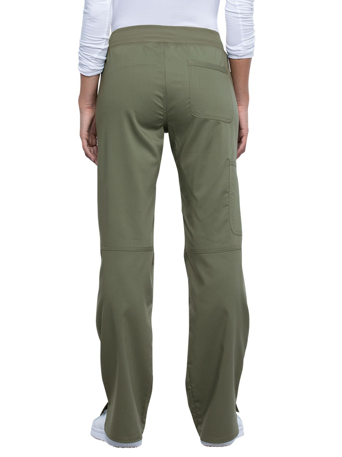 Cherokee - Workwear Revolution - Women's 4-Pocket Mid Rise Straight Leg Pull-on Pant 90