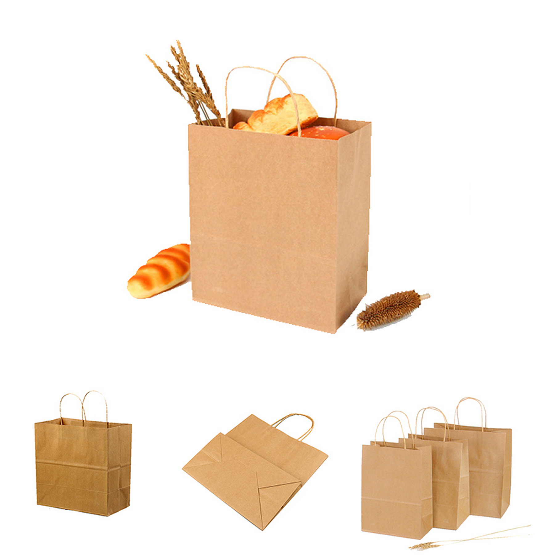Kraft Paper Bags With Handles 1
