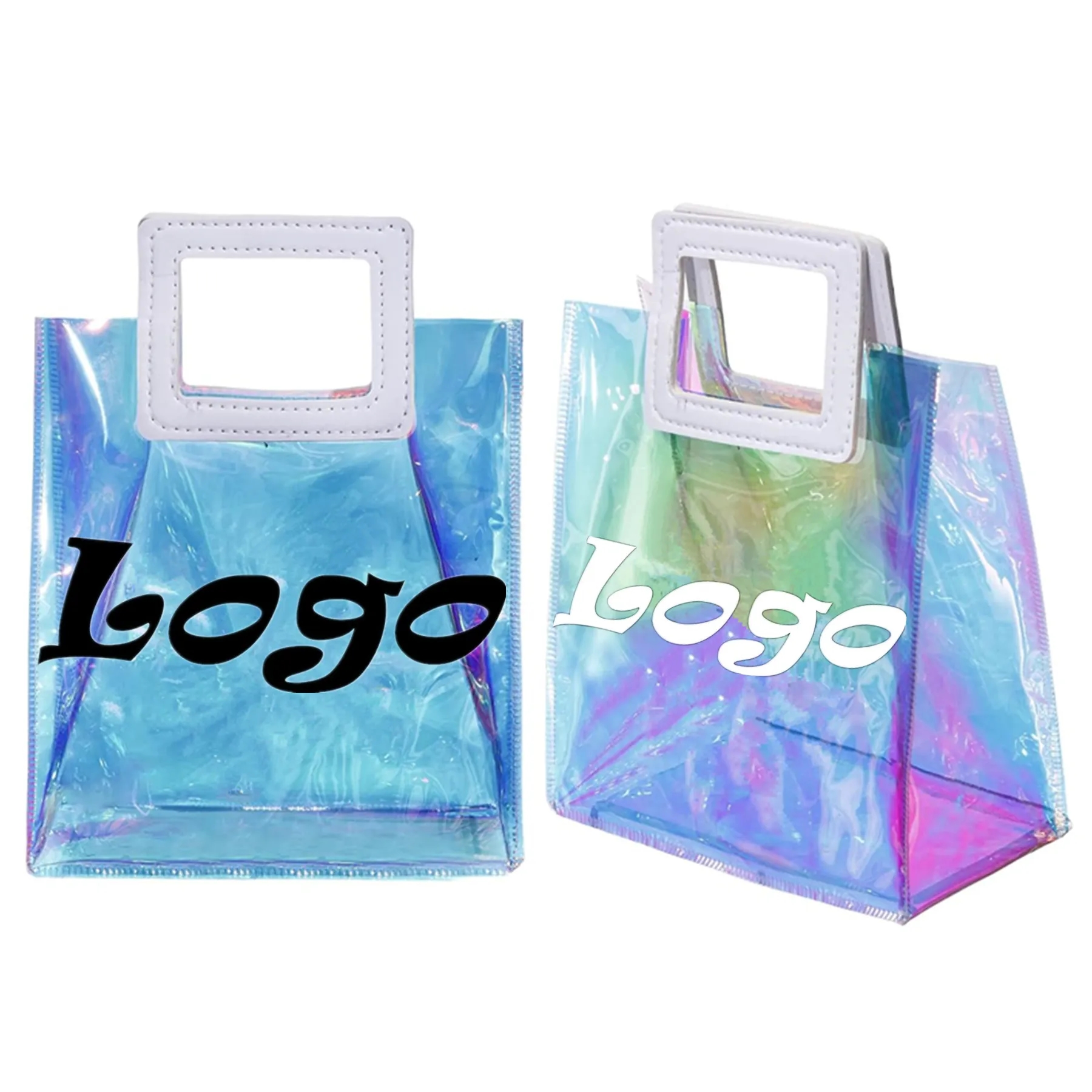 Iridescent Clear Tote Bag 3
