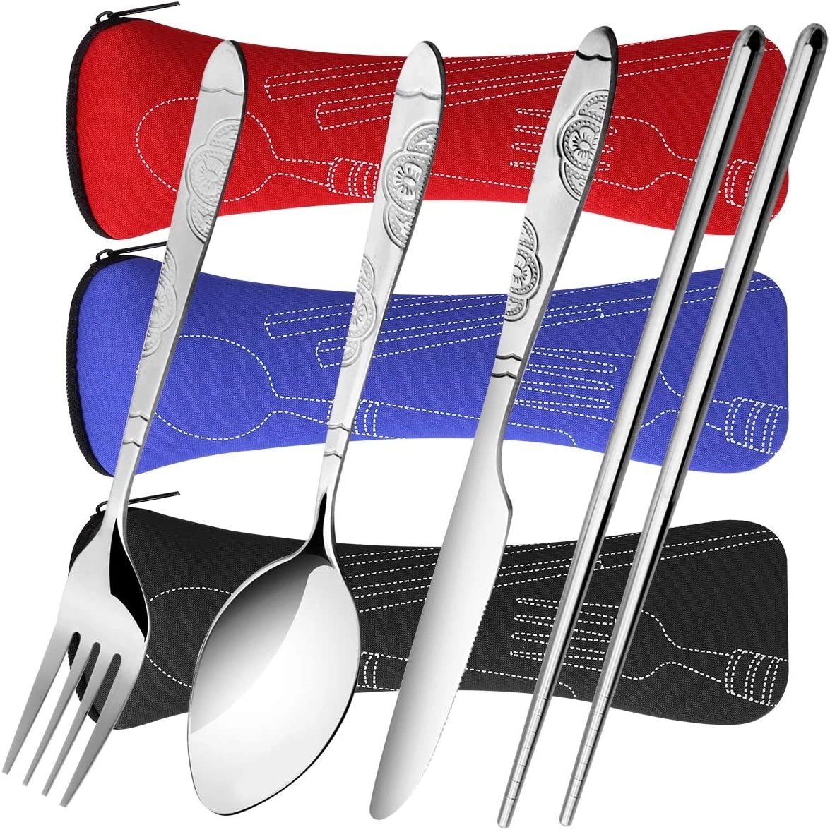 Stainless Steel Portable Cutlery Set 4