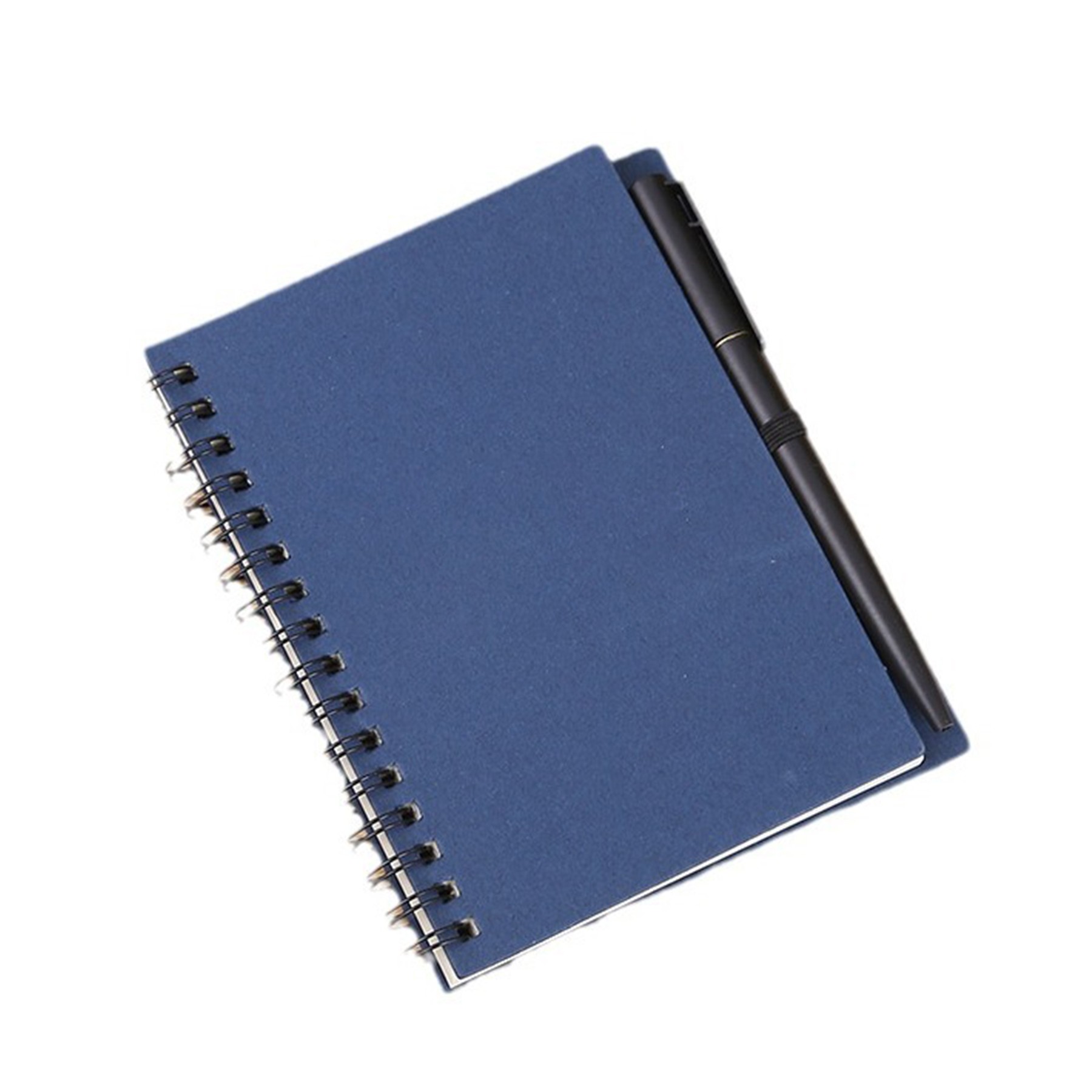 A5 Spiral Notebook Lined Hard Kraft Cover 5