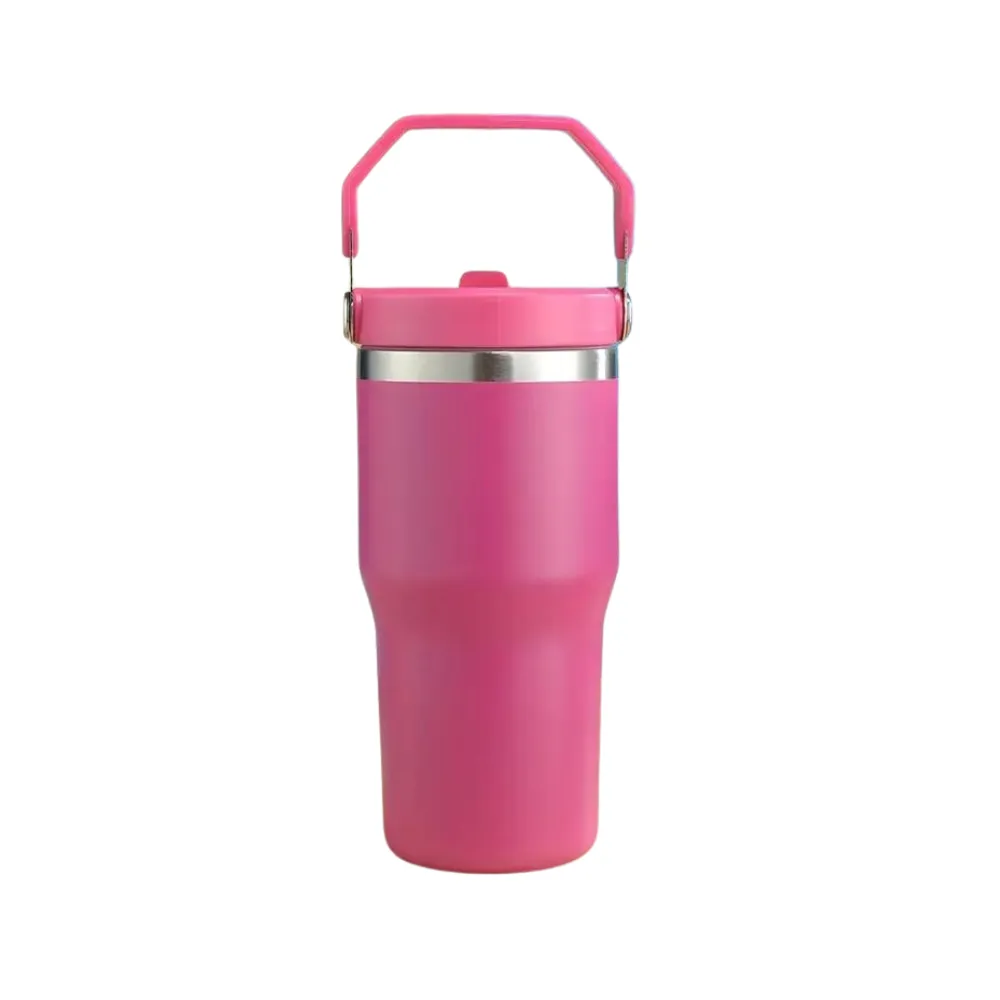 20oz. Insulated Tumber with Handle and Flip Straw 9