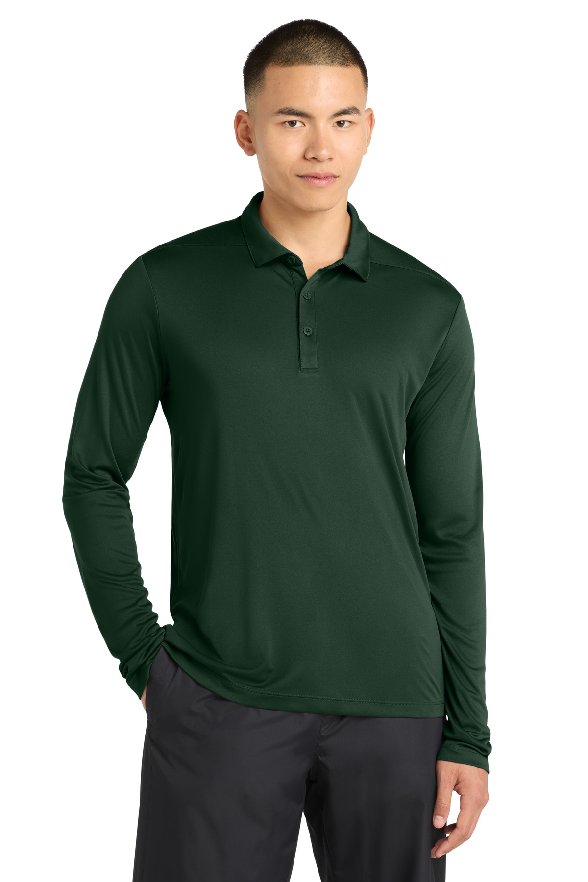 Sport-Tek Posi-UV Pro Long Sleeve Polo. ST520LS 20