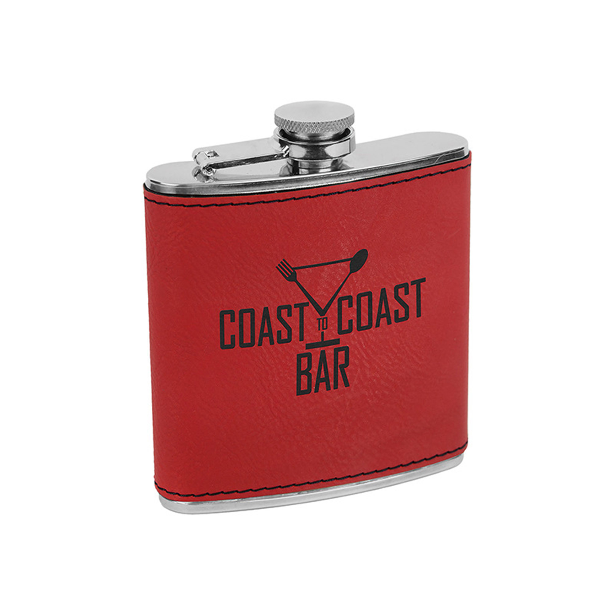8 oz. Leatherette Stainless Steel Flasks 16