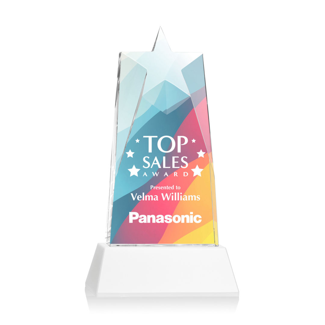 Millington Star VividPrint™ Award on Base - White 6