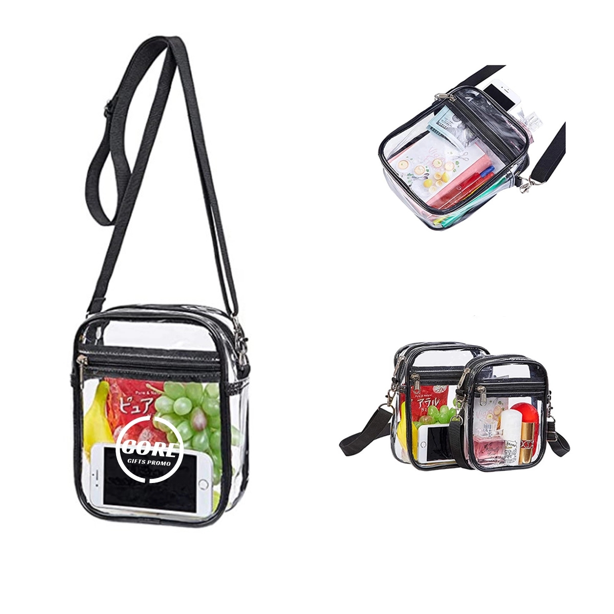Crossbody Purse Transparent Handbag With Adjustable Strap 2