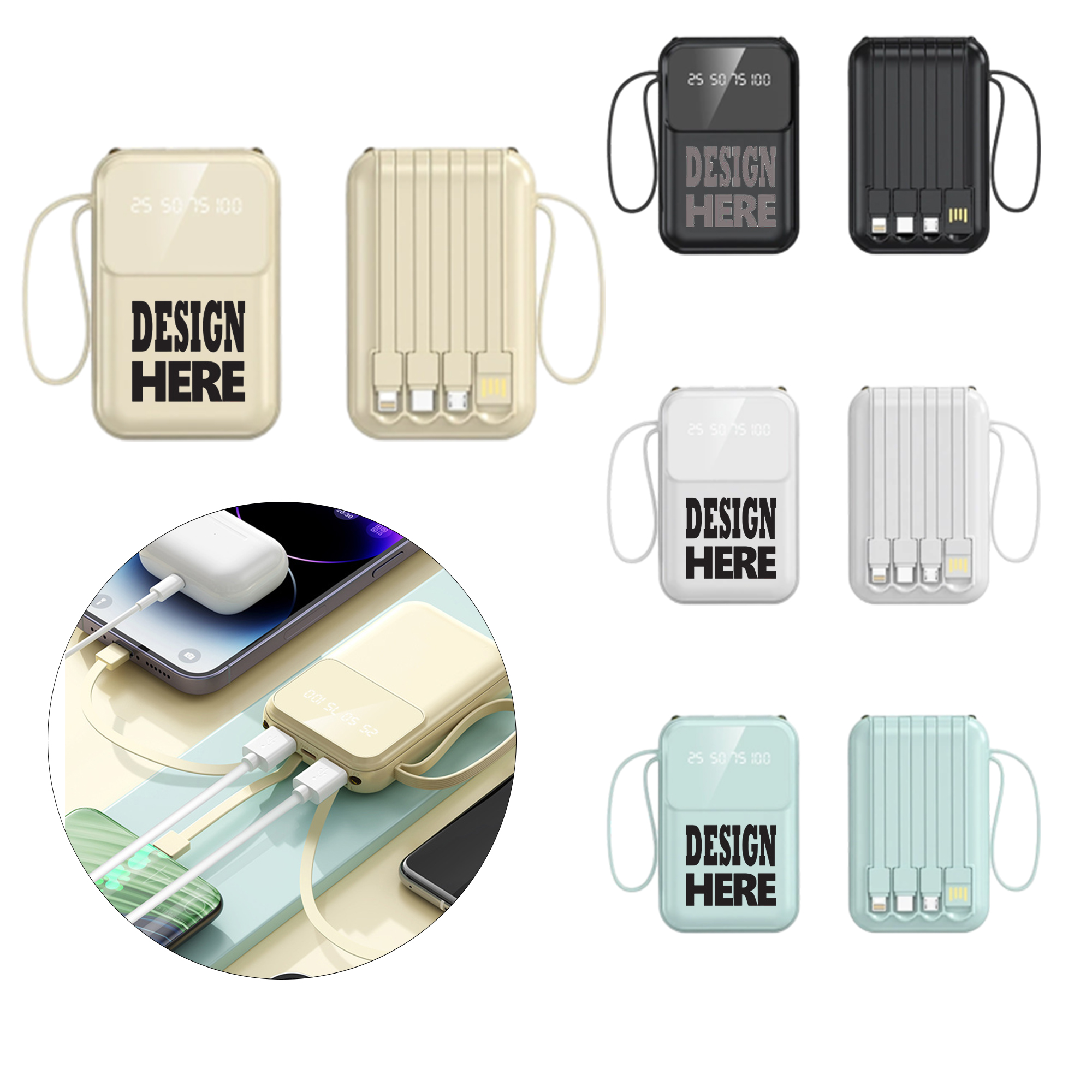 Four Types Of Interface Portable Outdoor Power Bank 1