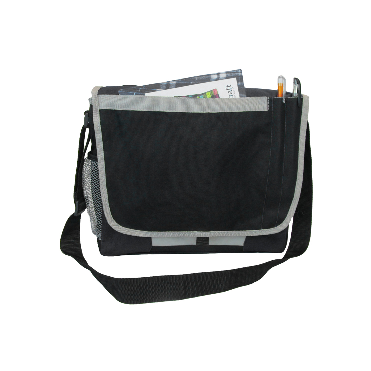 Messenger brief with side mesh pockets 5