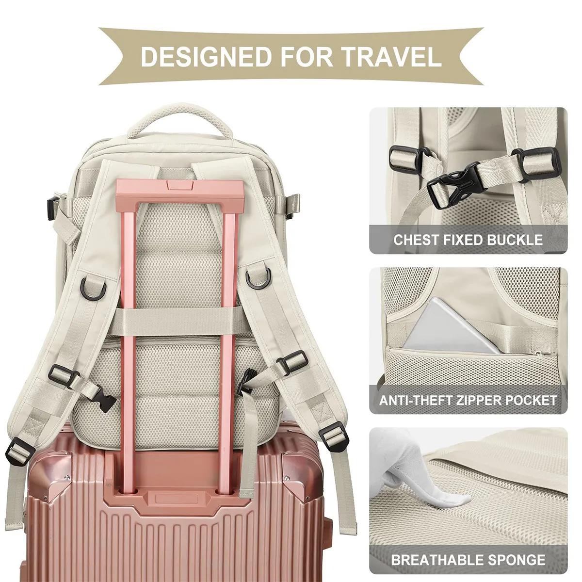 Waterproof Large Travel Backpack 4