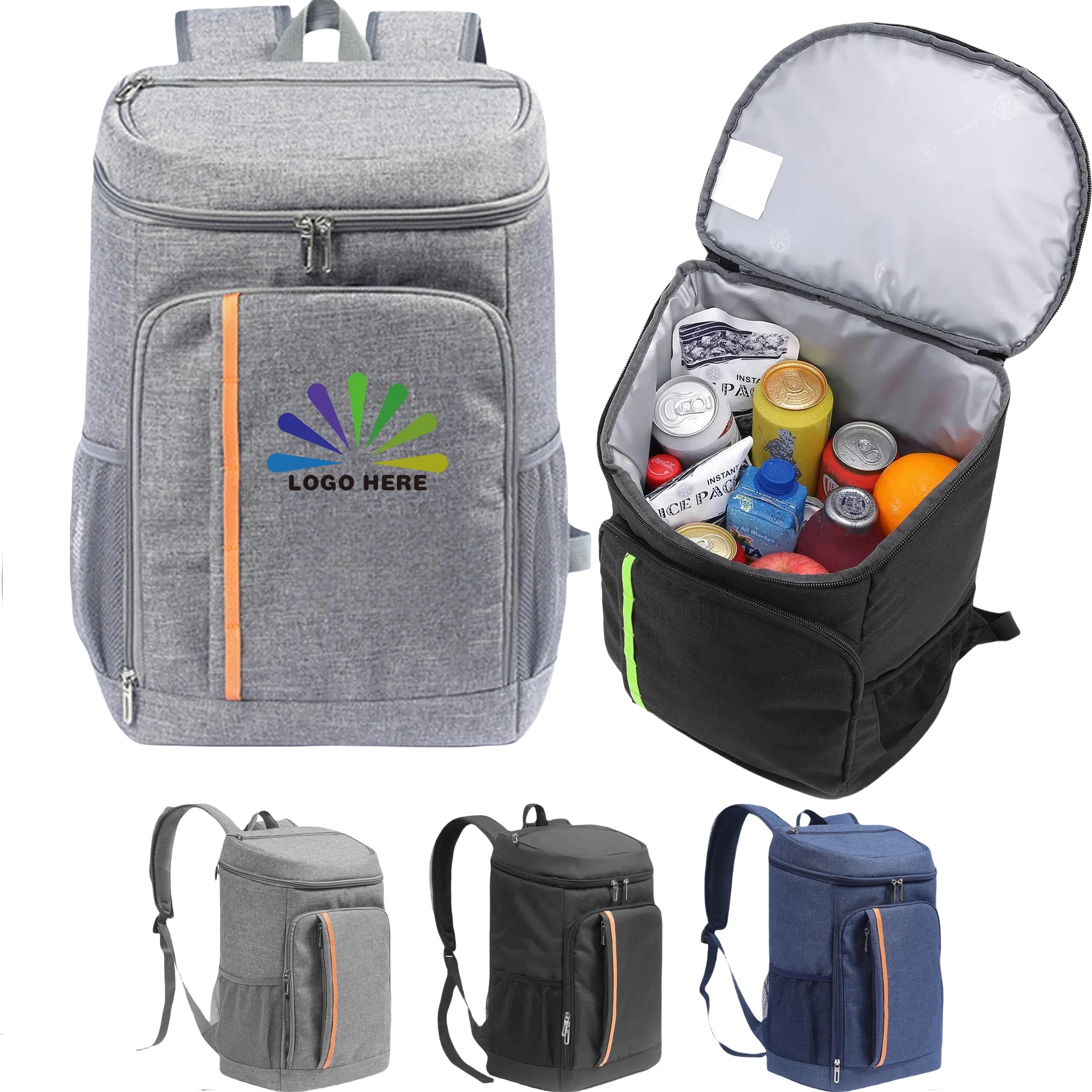 Lightweight Insulated Backpack Cooler Lunch Bags MOQ5 4