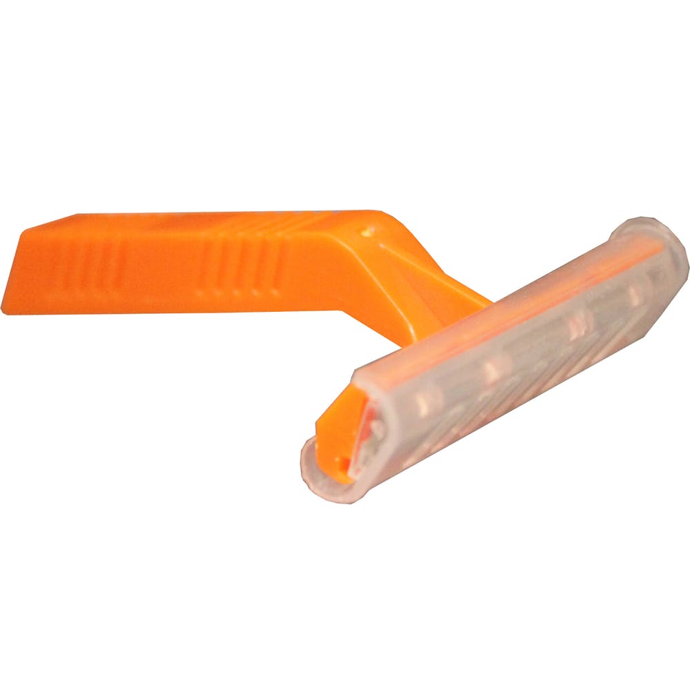 Single Blade Security Razors - Short Handle Orange 2