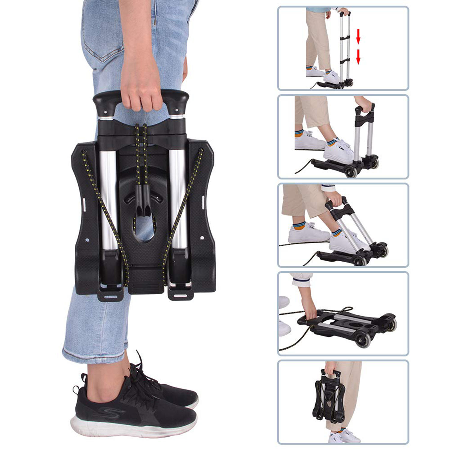 Portable Foldable Outdoor Hand Truck for Luggage & Cargo 2