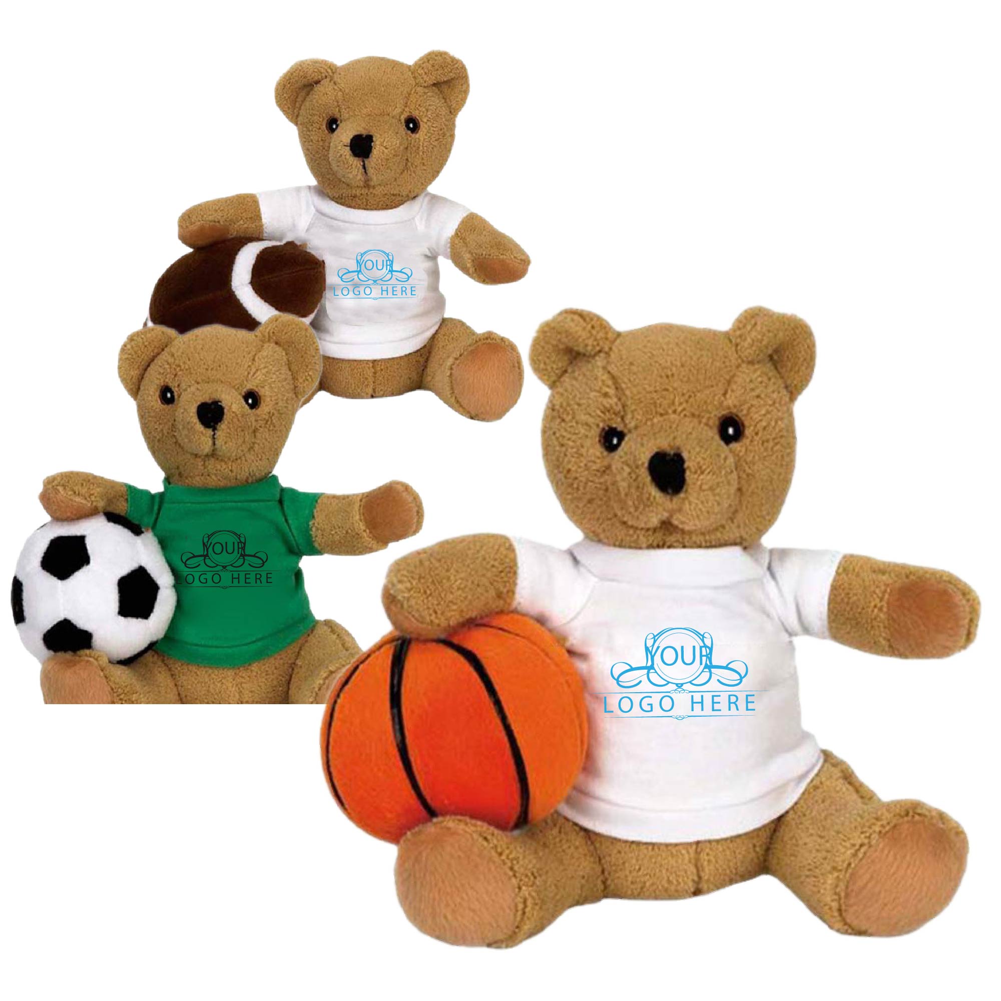 10" Brown Bear Stuffed Animal 1