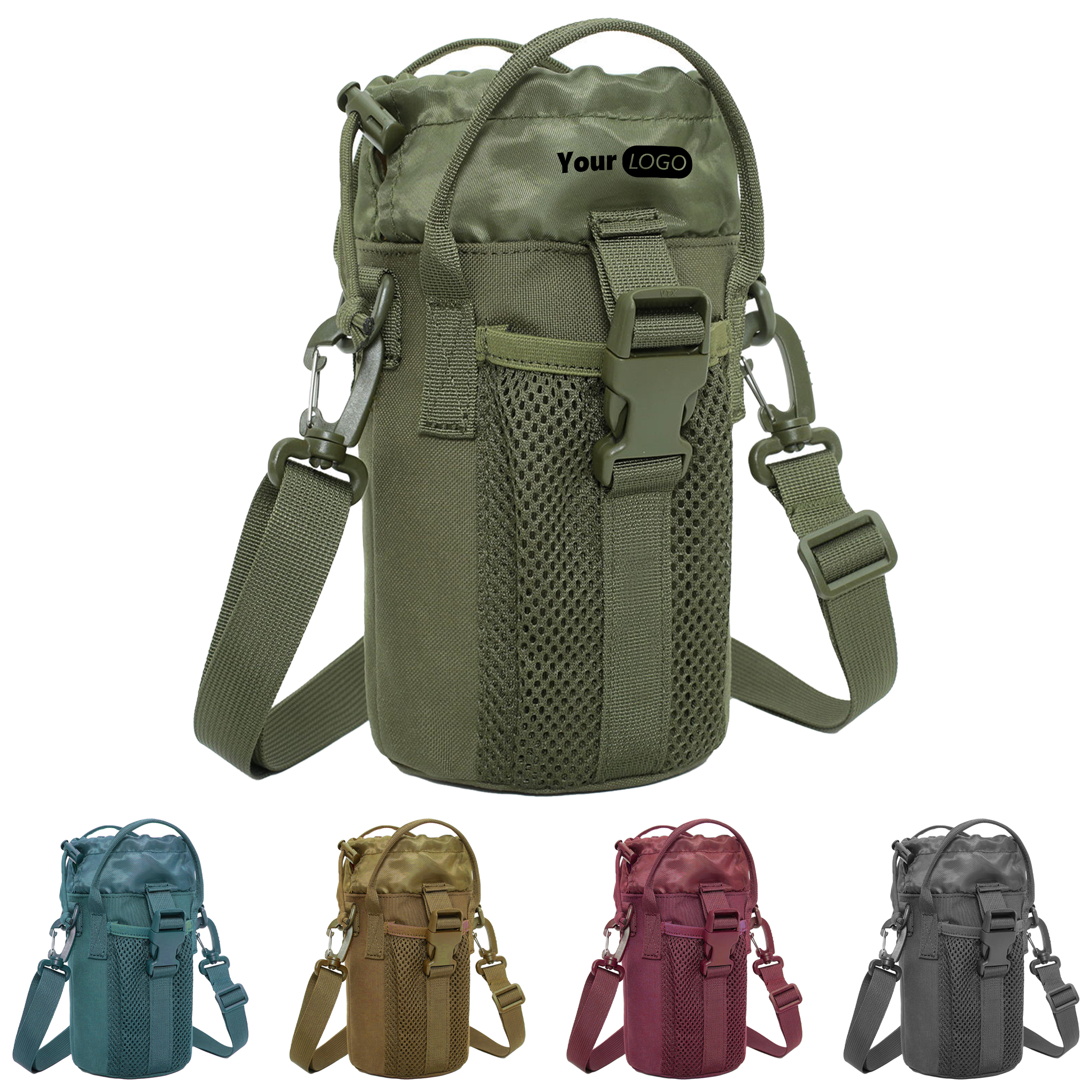 Nylon Customizable Water Bottle Bag 2