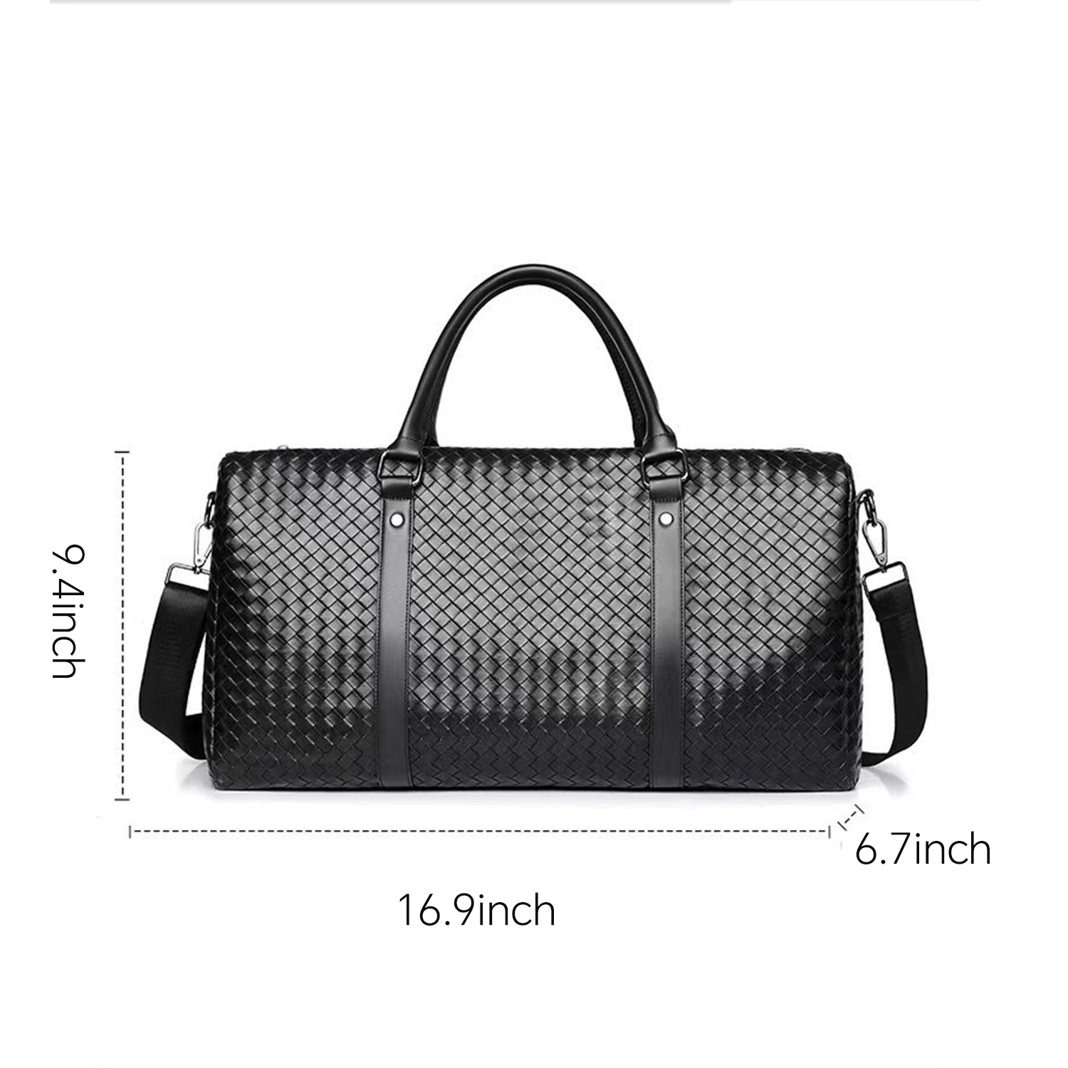 Large Capacity PU Leather Dry Wet Separation Duffel Bag 11