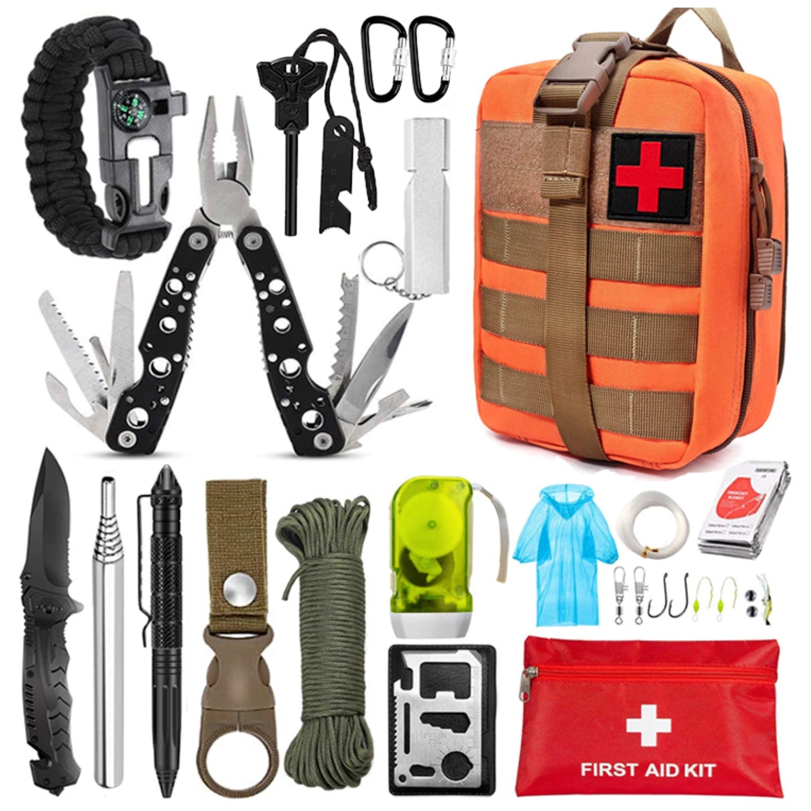 Outdoor Camping Survival Multi-Tool Kit 7