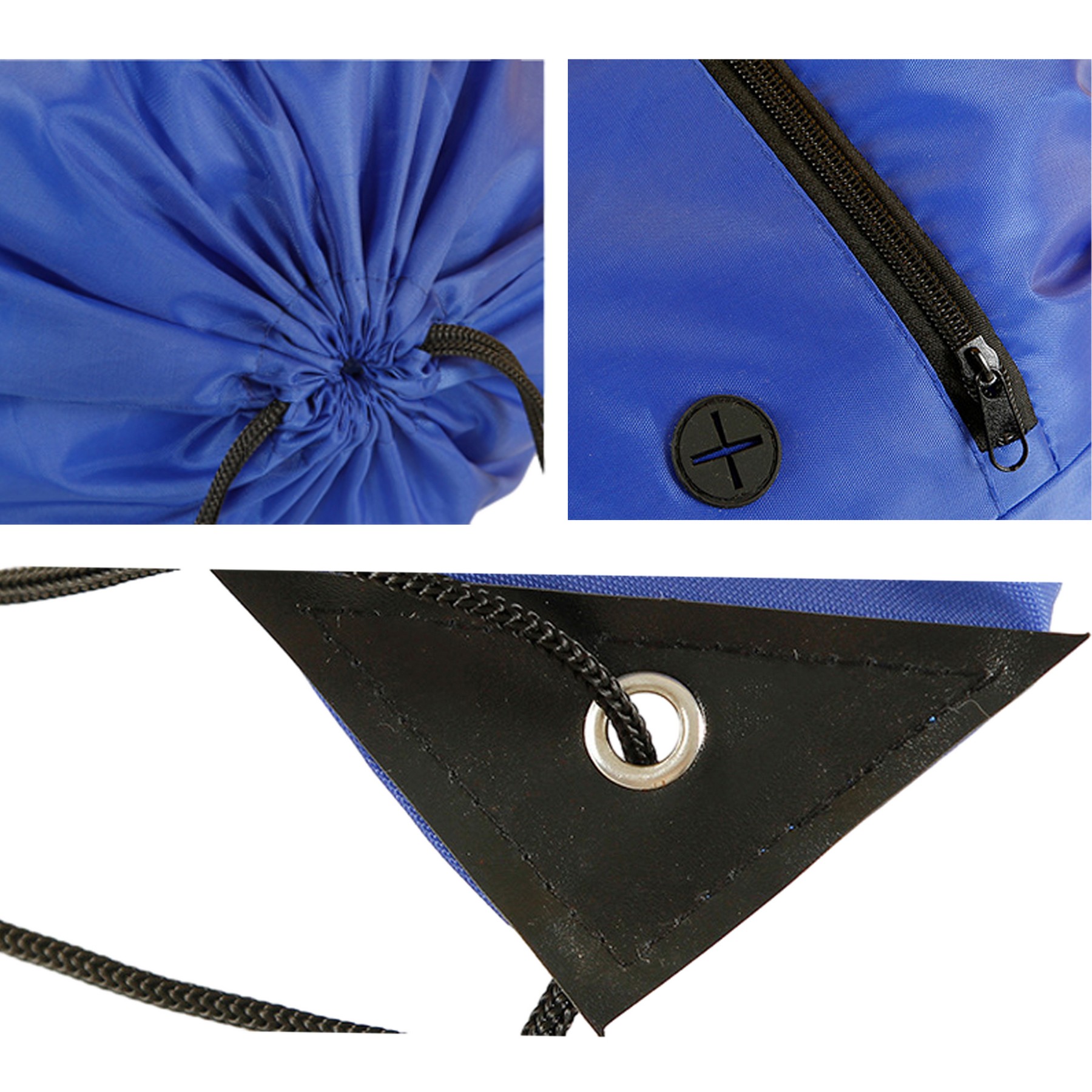 Drawstring Backpack With Front Zipper 2