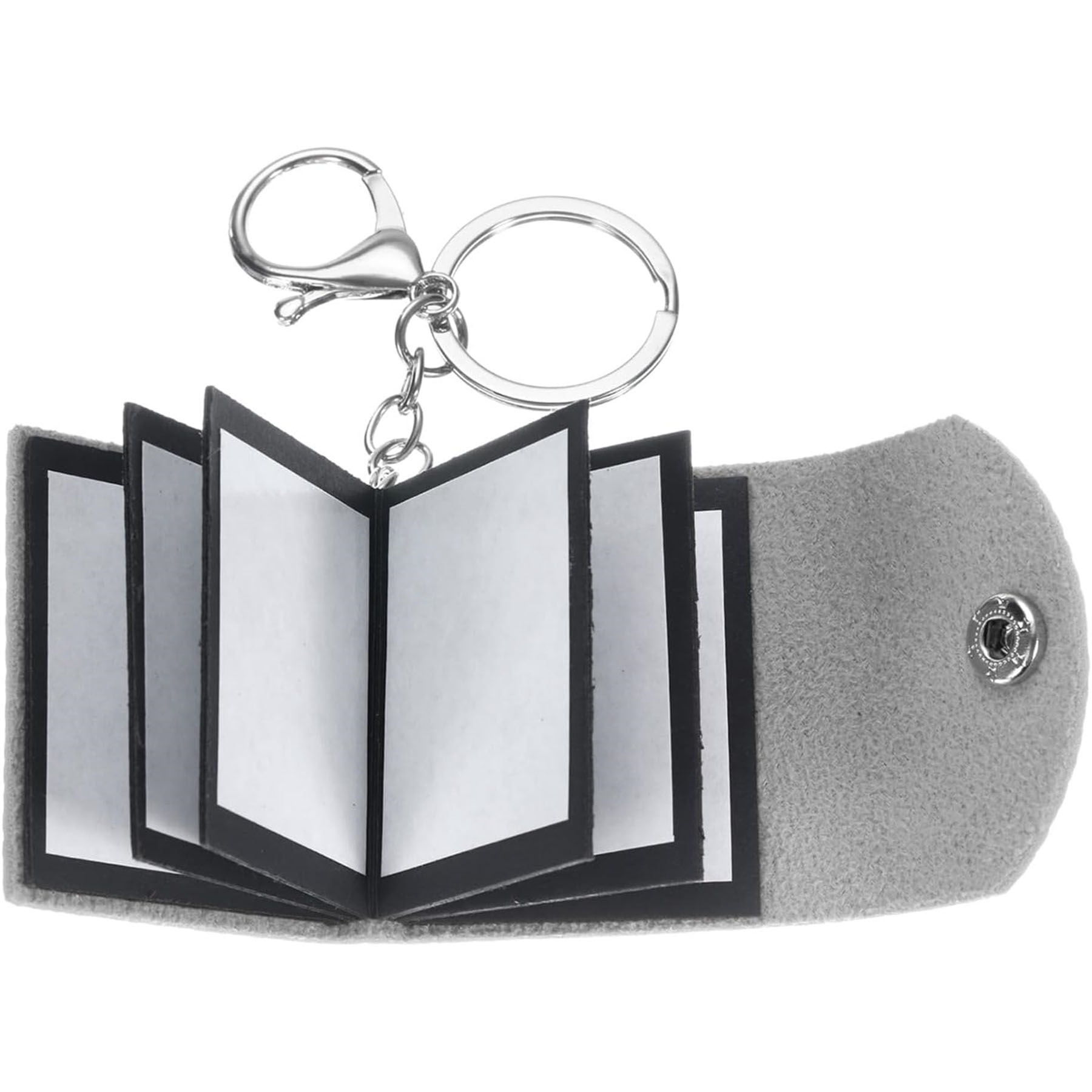 Leather Mini Photo Album Keychain 3